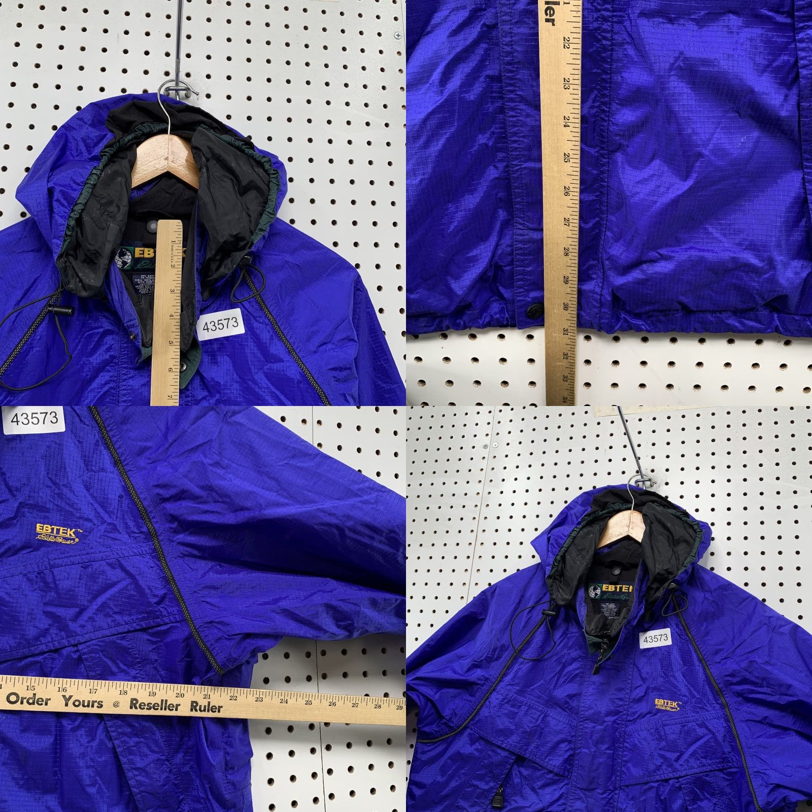 Eddie Bauer VINTAGE Eddie Bauer EBTEK Gore-Tex Hooded Jacket Mens Small Blue Purple Jacket Size US S / EU 44-46 / 1 - 8 Thumbnail