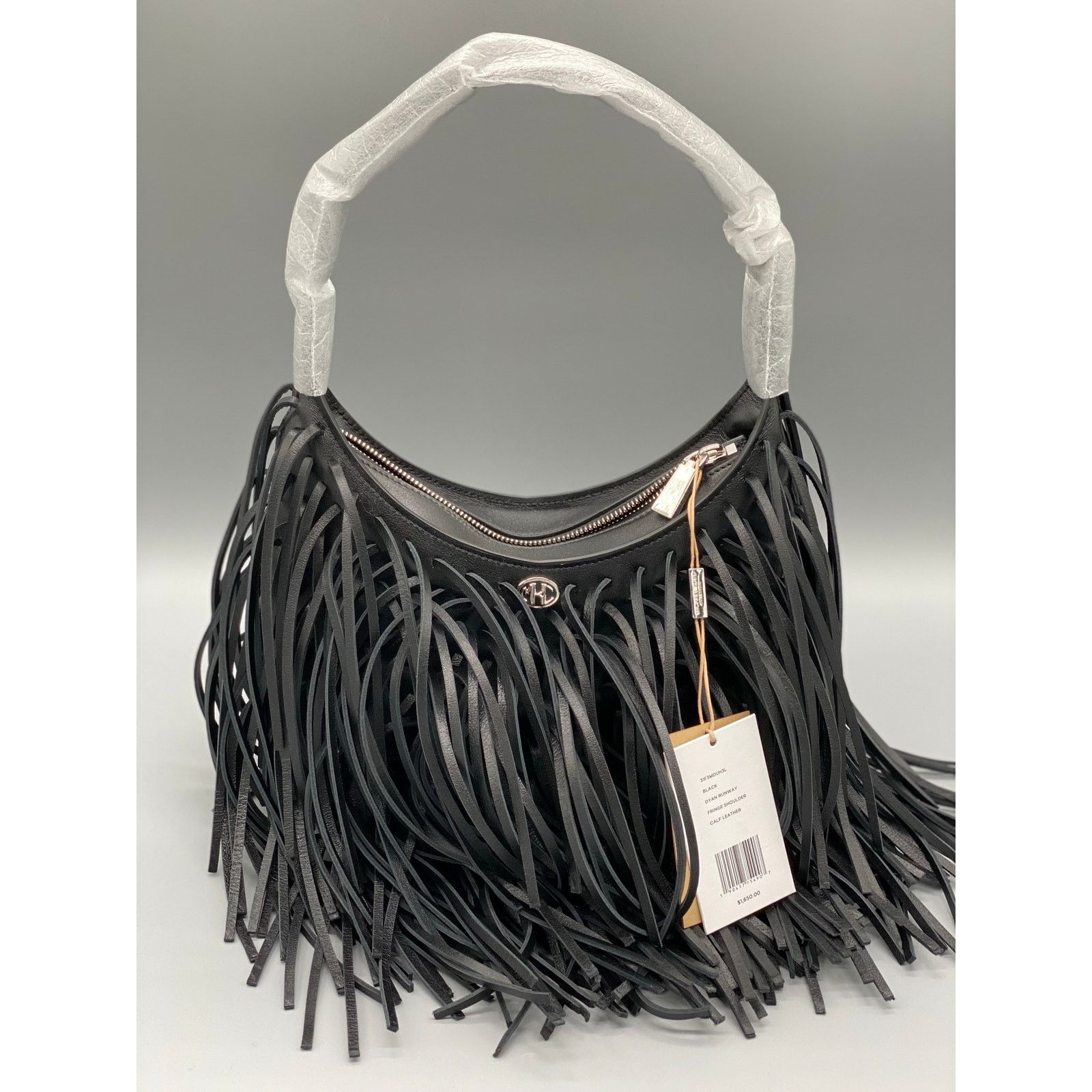 Michael Kors Michael Kors Collection Dyan Fringed Leather Shoulder Bag Size ONE SIZE - 4 Thumbnail