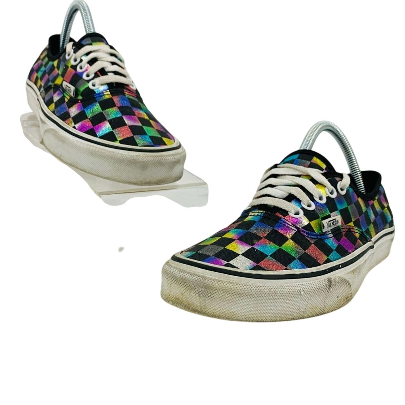 Vans Vans Iridescent Black Checkerboard Skate M 7 W 8.5 Size US 8.5 / IT 38.5 - 1 Thumbnail