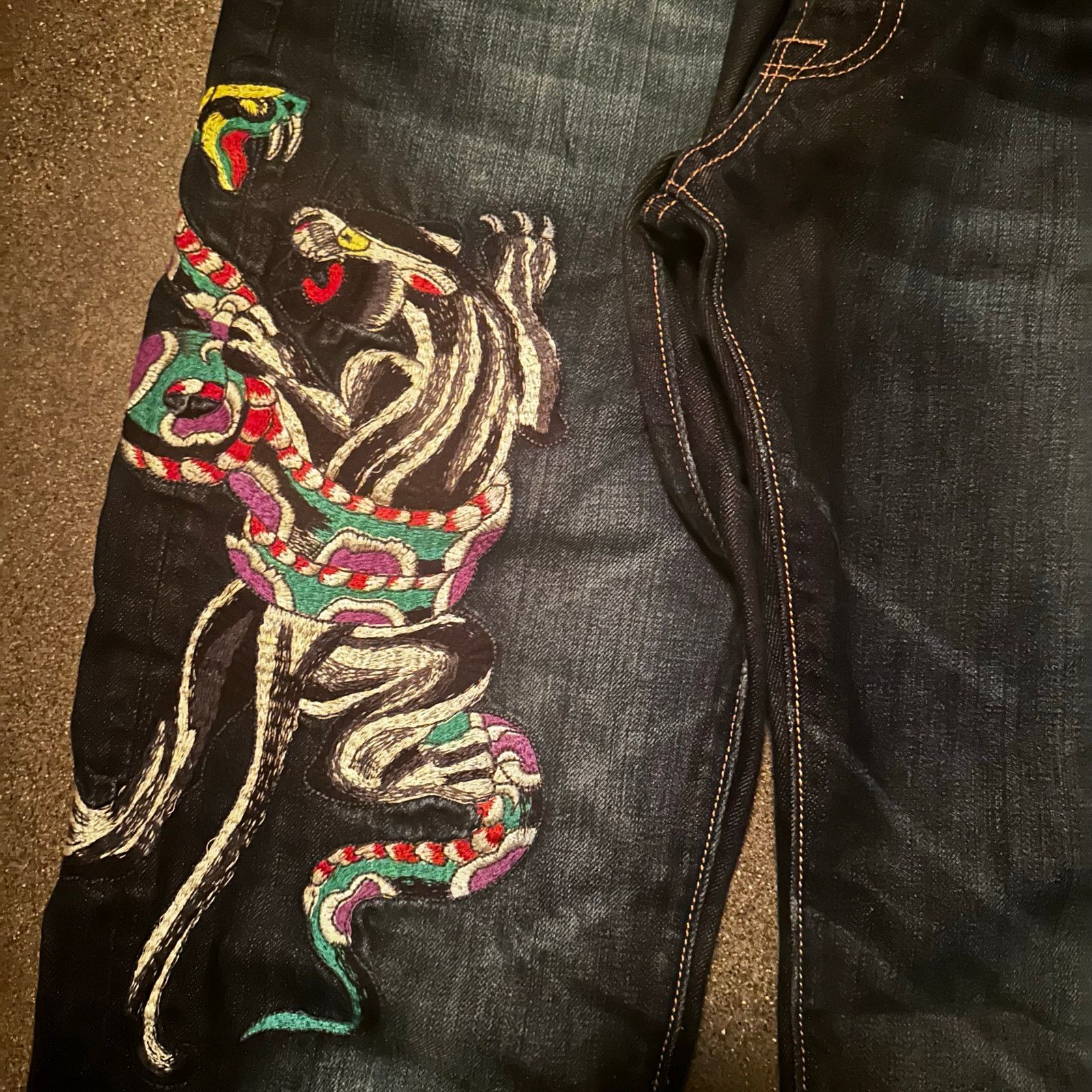Ed Hardy ed hardy christian audigier embroidered tiger spell out Size US 33 - 7 Thumbnail