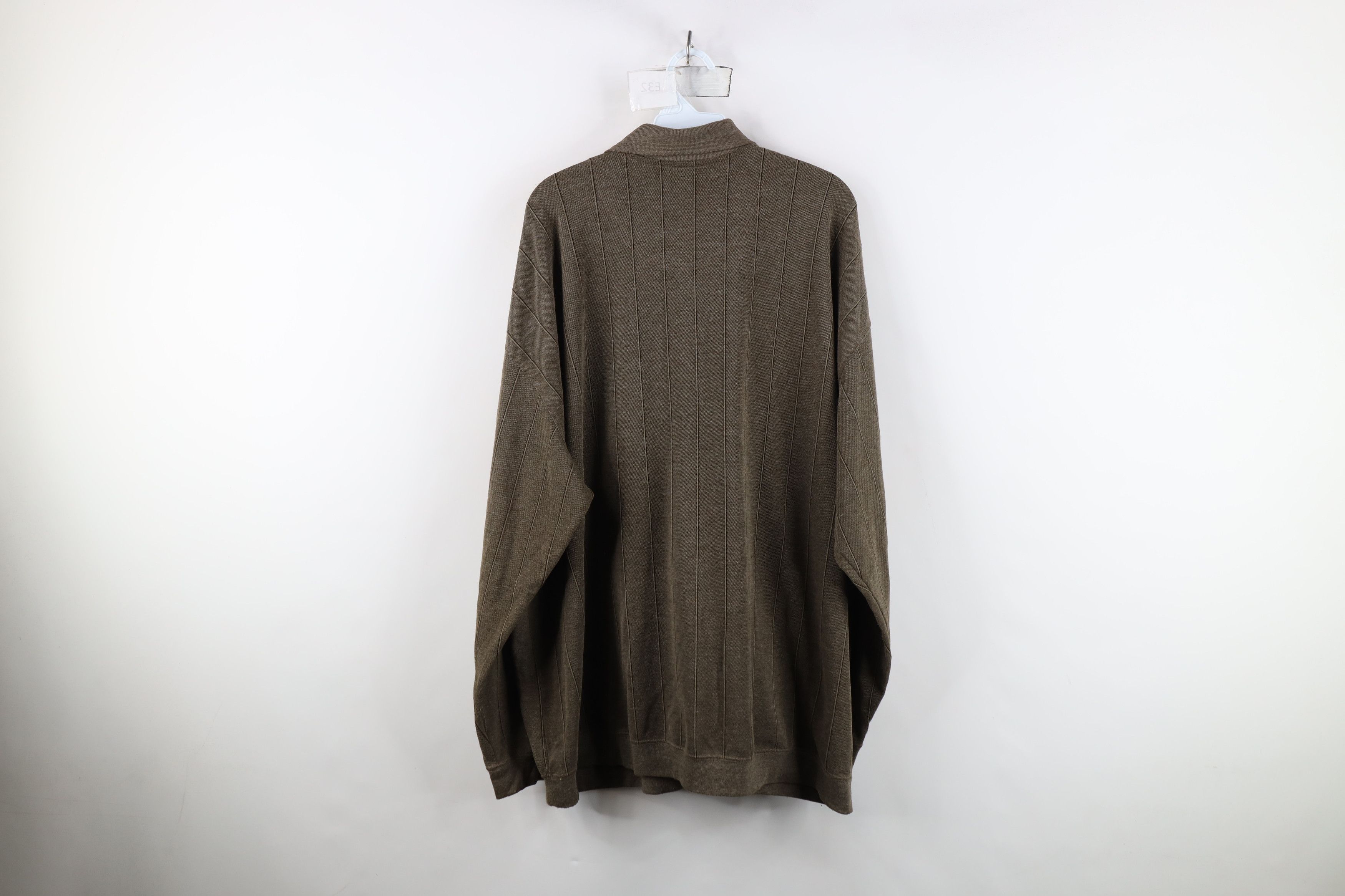 Vintage Vintage 90s Streetwear Knit Collared Pullover Polo Shirt Size US XXL / EU 58 / 5 - 11 Thumbnail