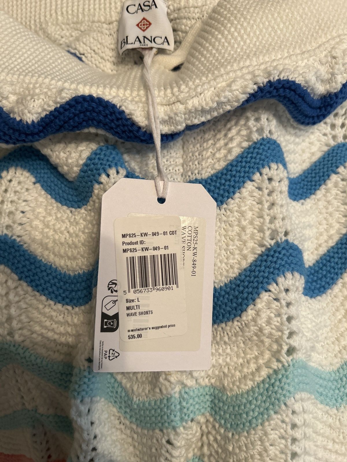 Casablanca Casablanca Wave Knitted Shorts Size US 36 / EU 52 - 4 Thumbnail