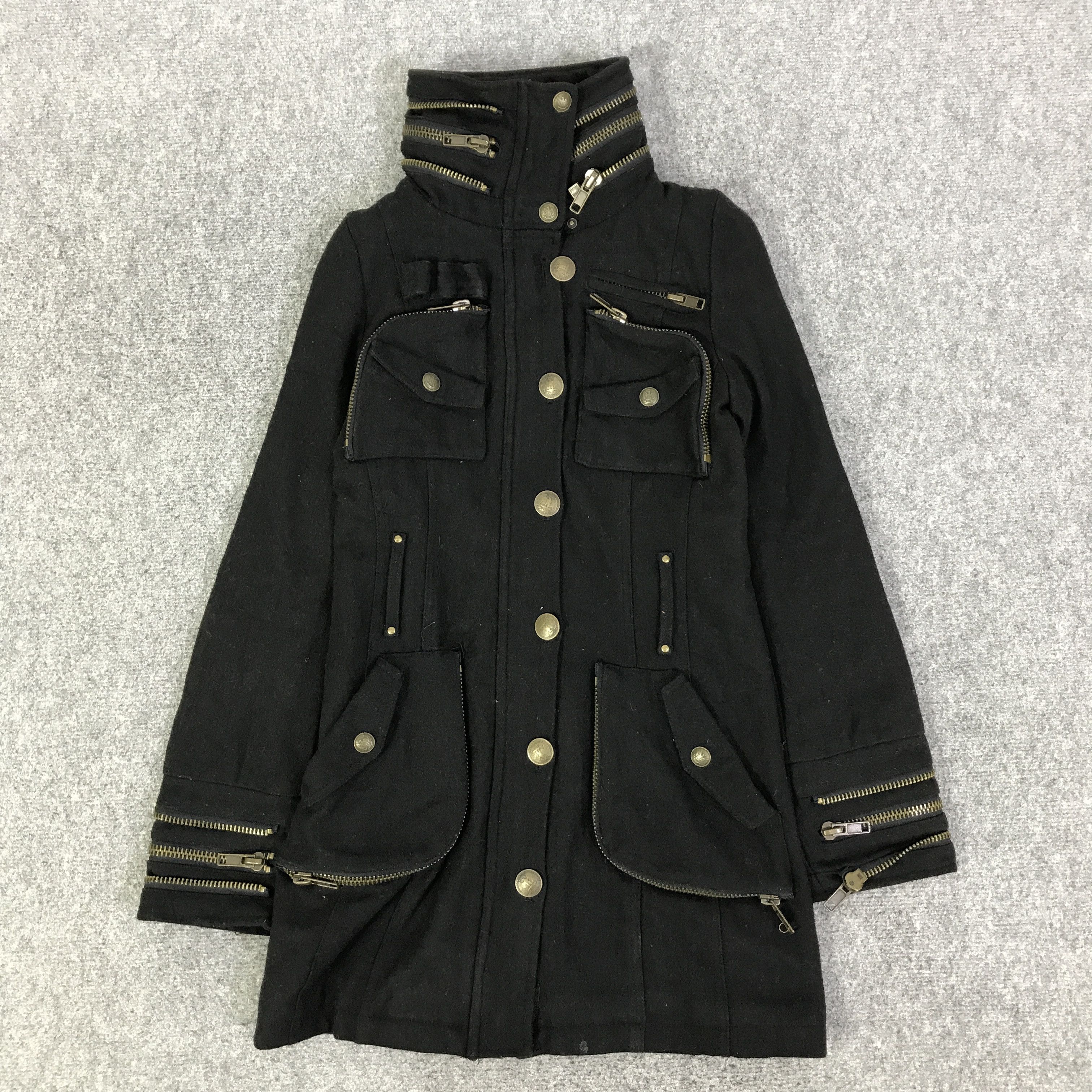 Japanese Brand GOTHIC D.I.A PUNK IFSIXWASNINE STYLE WOOL JACKET K1001B11 Size US M / EU 48-50 / 2 - 1 Thumbnail