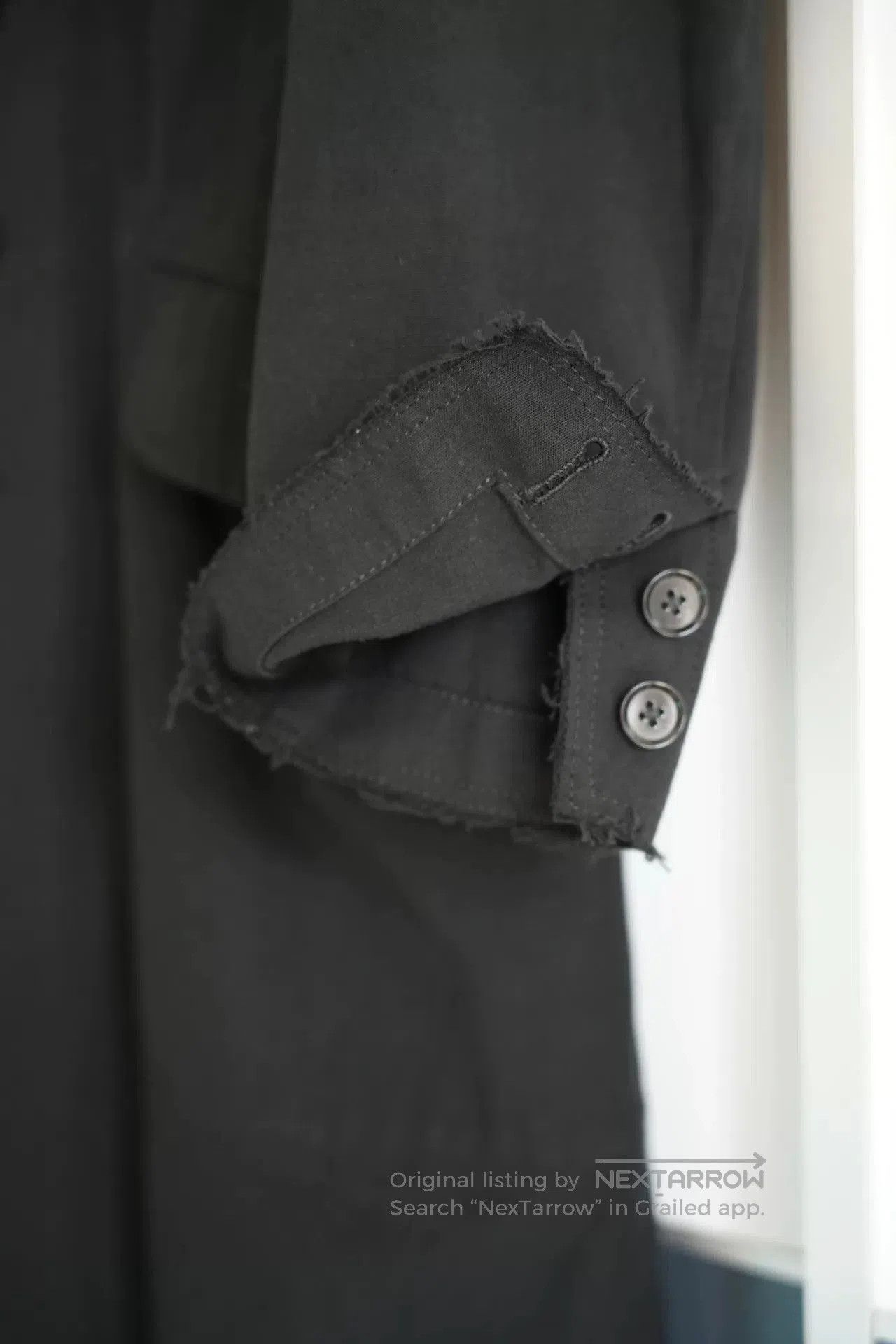 Yohji Yamamoto Yohji Yamamoto Black Distressed Coat. Size US S / EU 44-46 / 1 - 6 Thumbnail