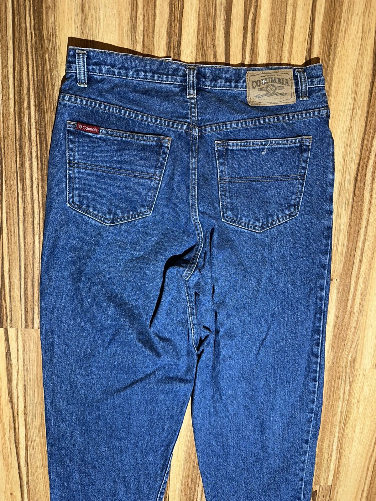 Columbia Columbia Womens Deep Blue Straight Jeans size 12r Size 34" / US 12 / IT 48 - 6 Thumbnail