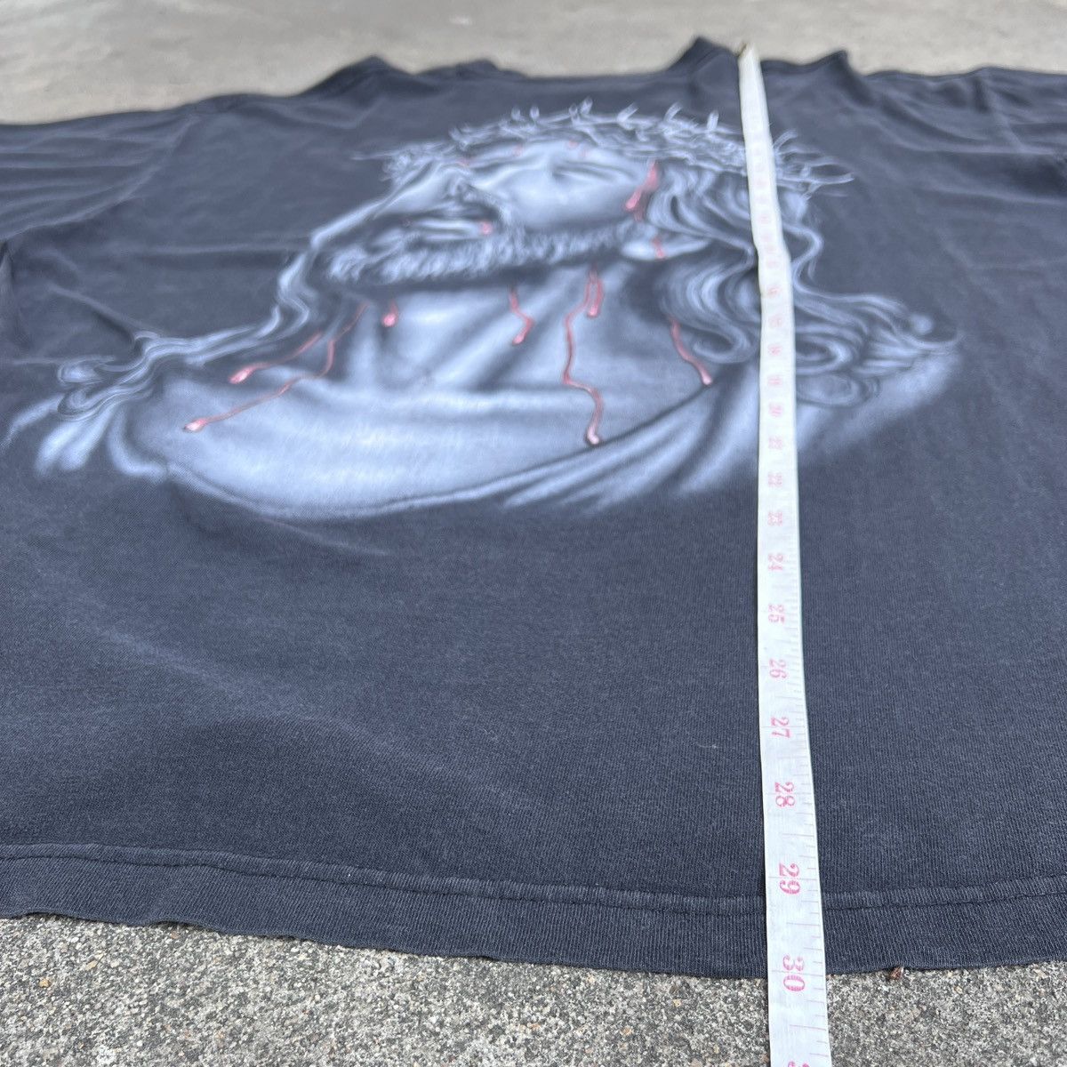 Vintage Vintage Y2K God Jesus Bible Holy Tee 2XL Thrashed Sun Faded Size US XXL / EU 58 / 5 - 18 Thumbnail