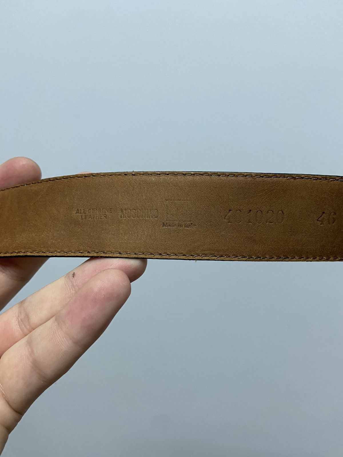 Moschino Moschino redwall Gold Letters leather Belt Vintage Luxury Size ONE SIZE - 5 Thumbnail