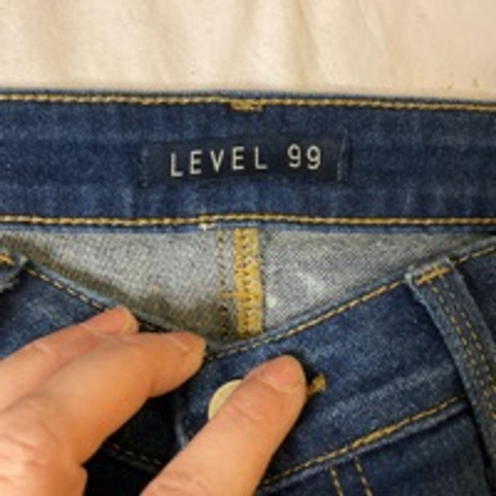 Other Y2K Distressed Cuffed Denim Shorts Blue LEVEL 99 Size 28 Size 28" / US 6 / IT 42 - 3 Thumbnail