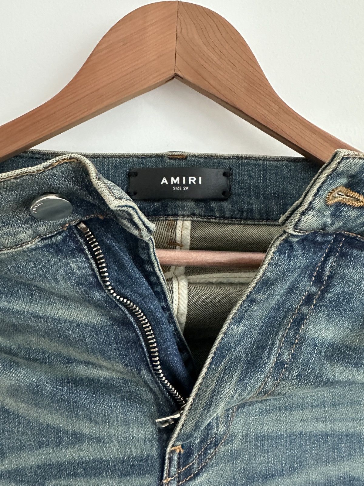 Amiri AMIRI Distressed Skinny Jeans - Mens US 29 Size US 29 - 3 Thumbnail