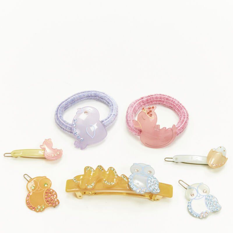 Other CHIC & MODE Alexandre Zouari LOT OF 5 crystal duck owl hair clip barette tie Size ONE SIZE - 1 Thumbnail