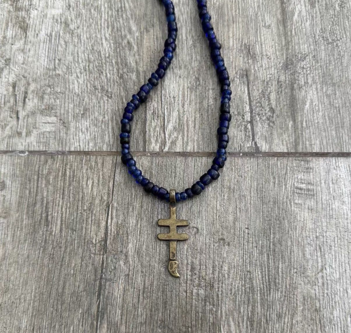 Visvim VISVIM Blue Beads Necklace glass bead Size ONE SIZE - 3 Thumbnail