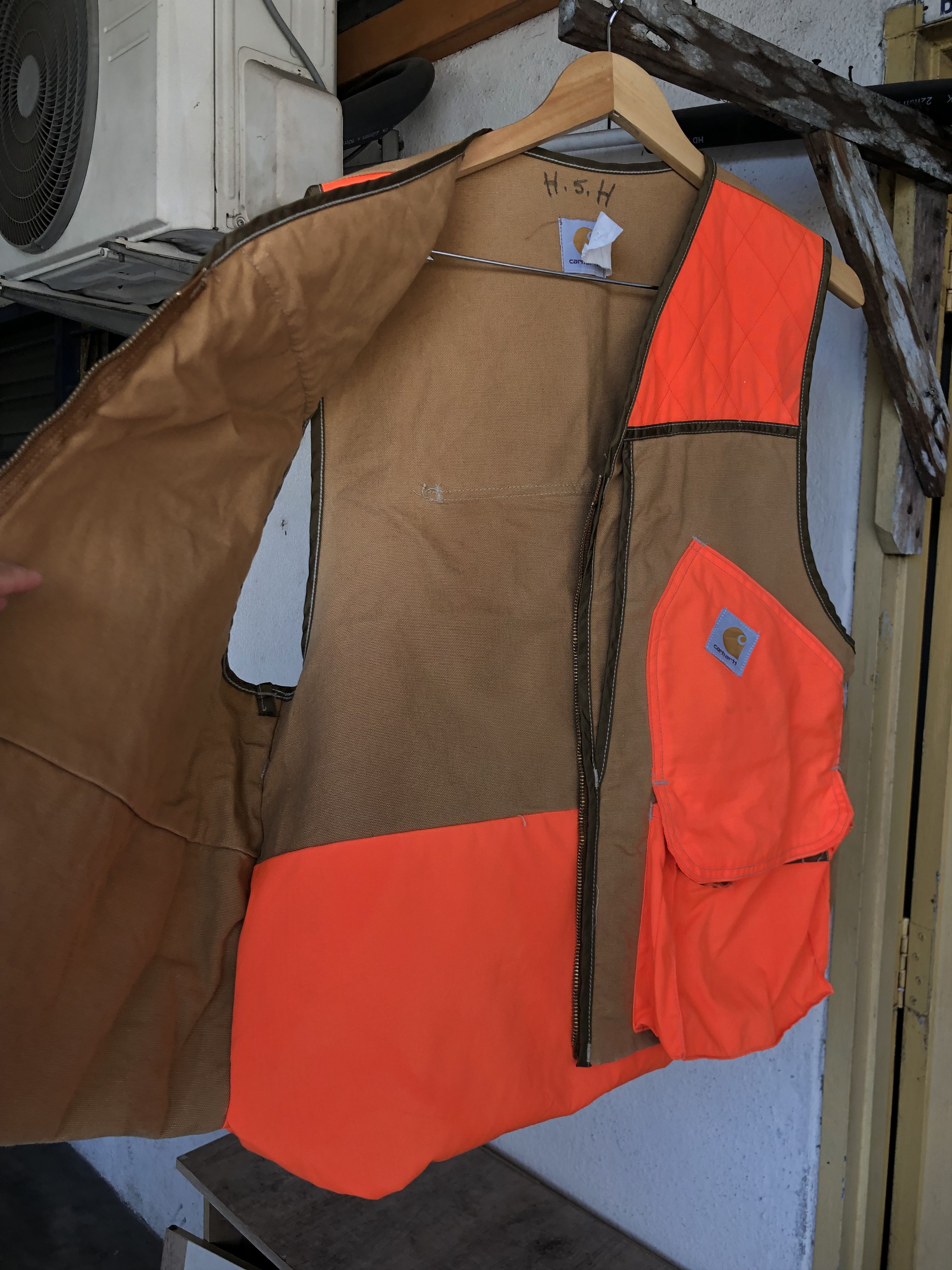 Carhartt Rare❗️Vintage Carhartt Blaze Orange Game Hunting Vest Jacket Size US XL / EU 56 / 4 - 20 Thumbnail