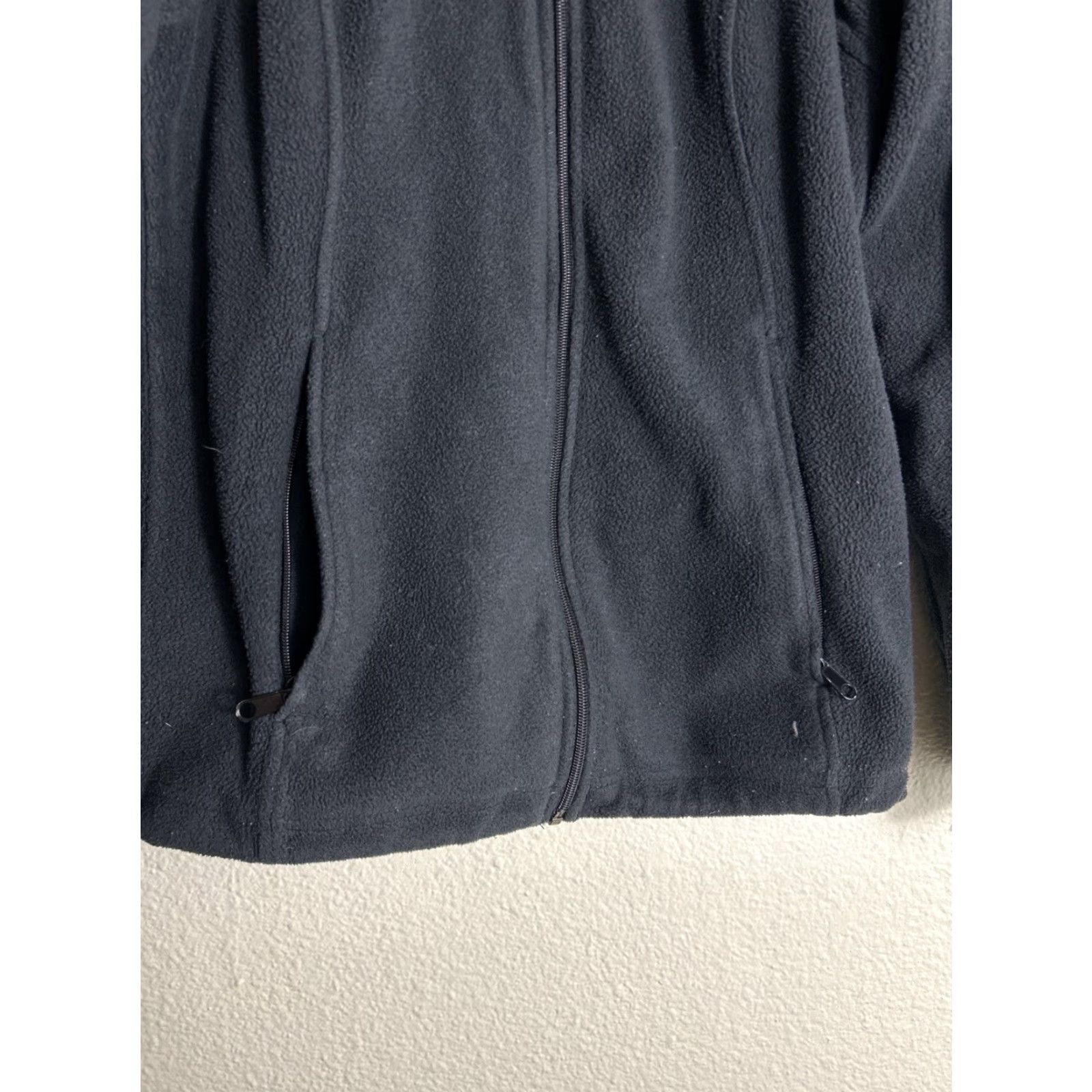 Vintage Columbia Jacket Womens Medium Black Fleece Windstopper Full Zip Windbreaker Shirt? Size M / US 6-8 / IT 42-44 - 6 Thumbnail
