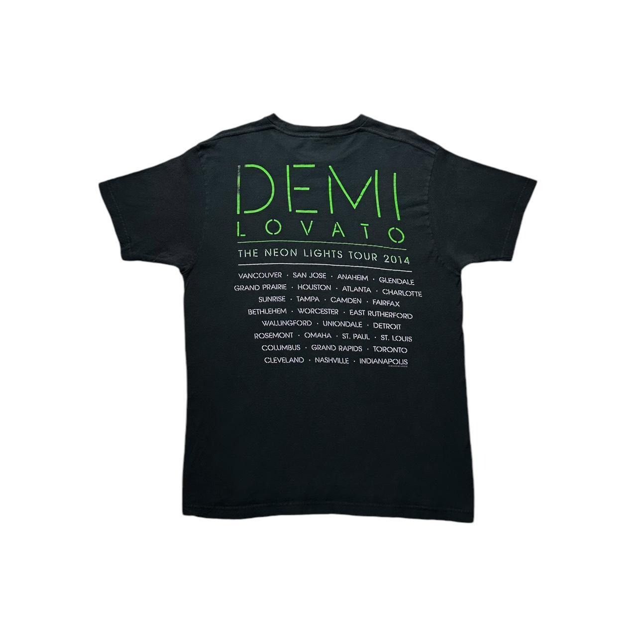 Band Tees × Hanes Demi Lovato Neon Lights 2014 Tour T-Shirt Size US L / EU 52-54 / 3 - 2 Thumbnail