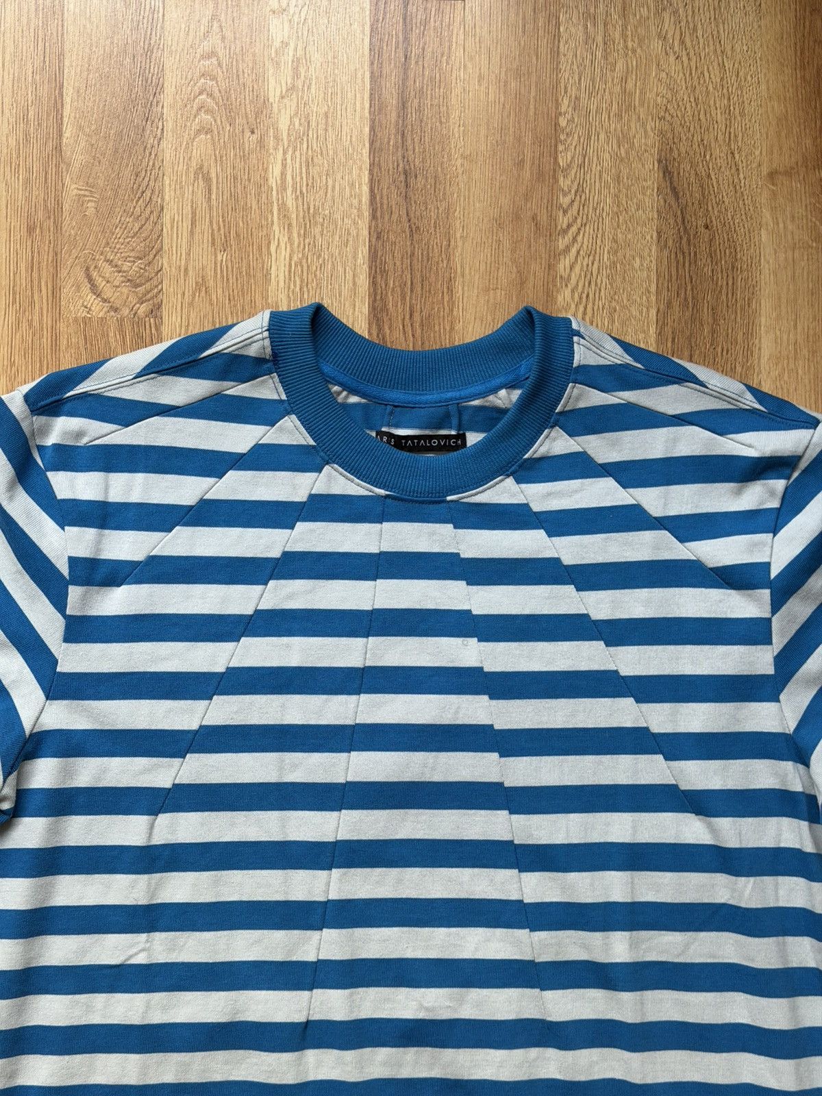 Aris Tatalovich aris tatalovich dart neck striped shirt Size US M / EU 48-50 / 2 - 2 Thumbnail