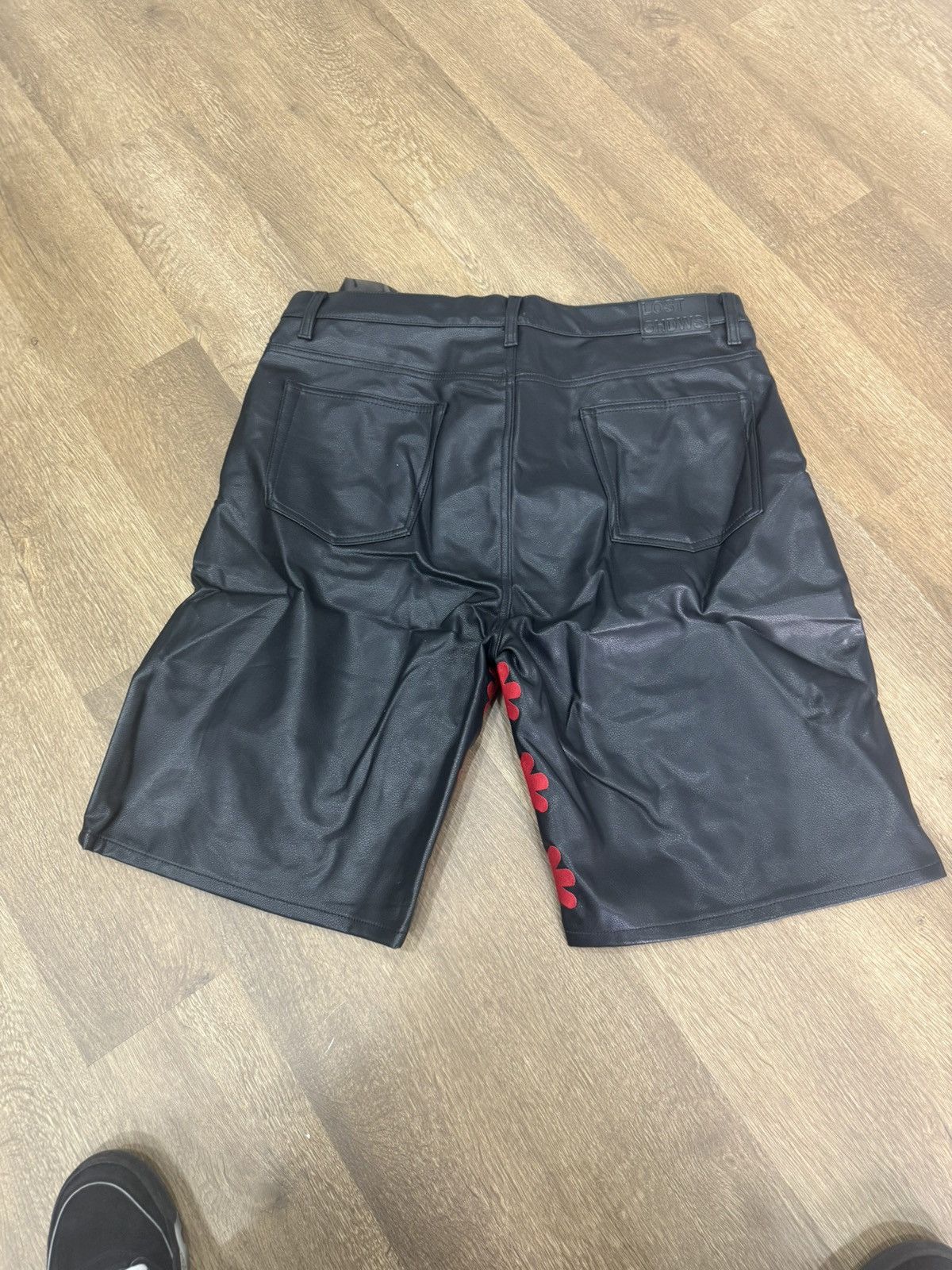 LOSTSHDWS Lostshdws Leather Shorts Black/Red Size US 40 / EU 56 - 2 Thumbnail