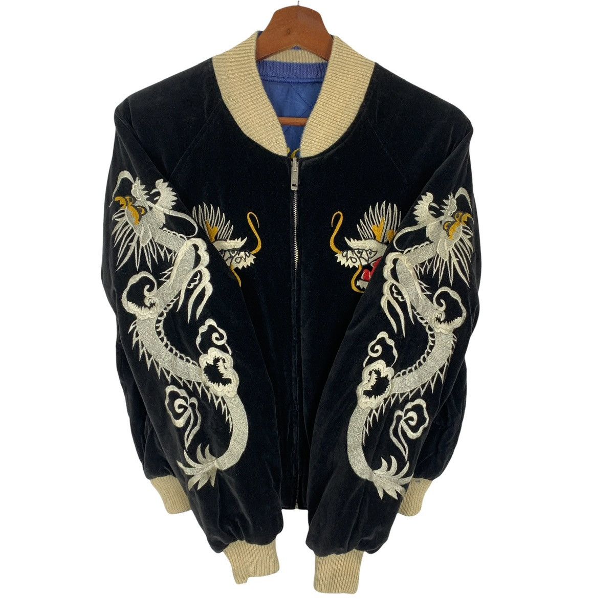 Other Black Velvet Sukajan Jacket Reversible Jacket Size US M / EU 48-50 / 2 - 15 Thumbnail