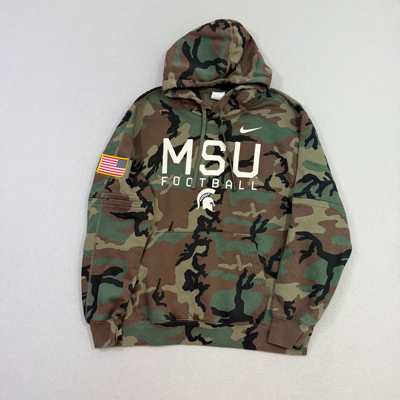 Nike Nike Michigan State Spartans Military Appreciation Hoodie Size US L / EU 52-54 / 3 - 1 Thumbnail