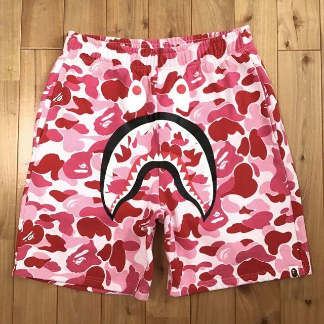 Bape shorts pink online