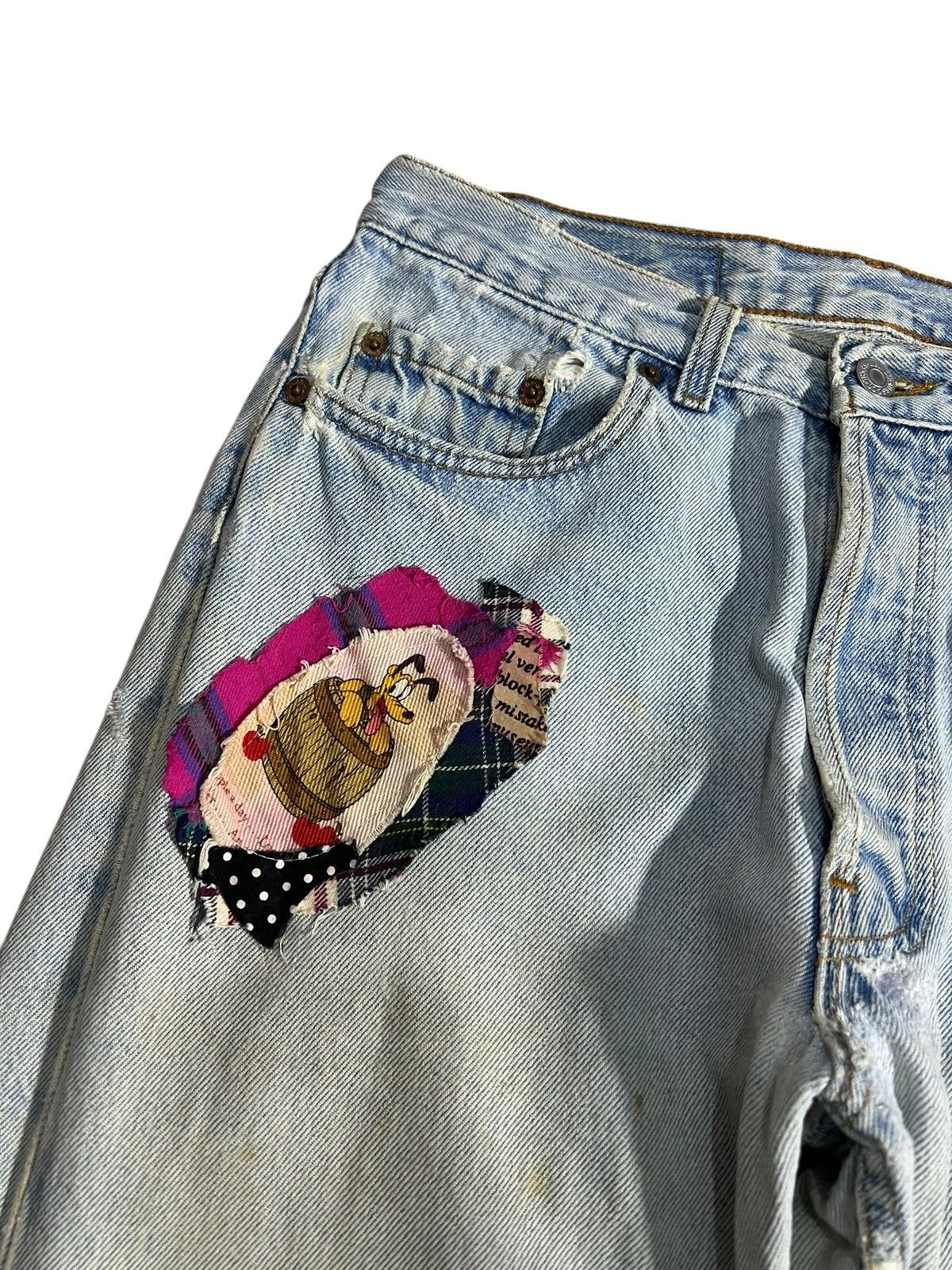 Levi's Vintage Levis 501 Patchwork Faded Jean Size US 30 / EU 46 - 8 Thumbnail