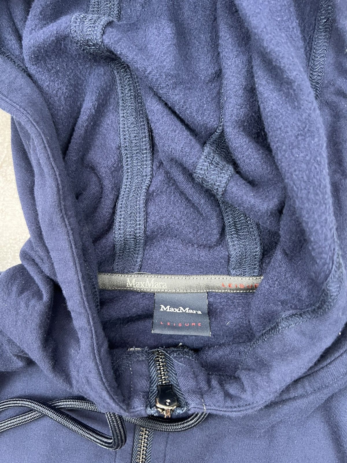 Max Mara Max Mara leisure Blue Zip Hoodie Womens Size M / US 6-8 / IT 42-44 - 6 Thumbnail