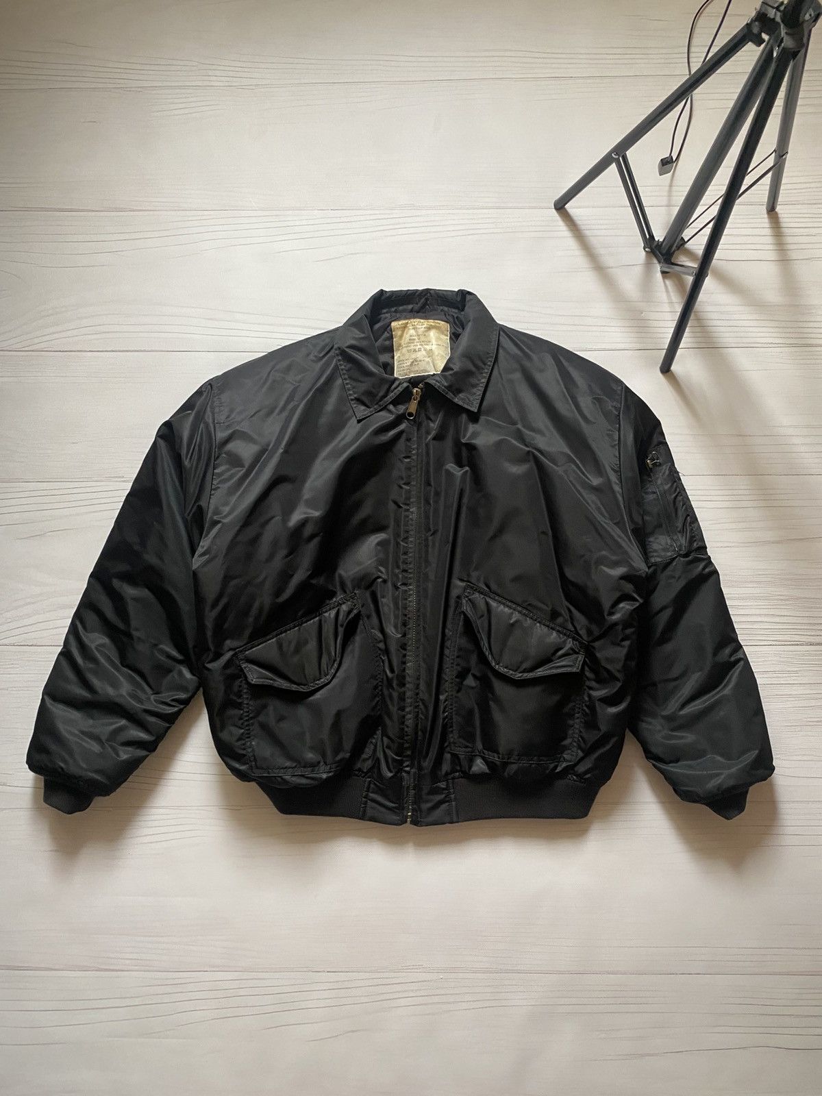 Vintage Vintage MA 2 style bomber nylon jacket Size US XL / EU 56 / 4 - 1 Thumbnail