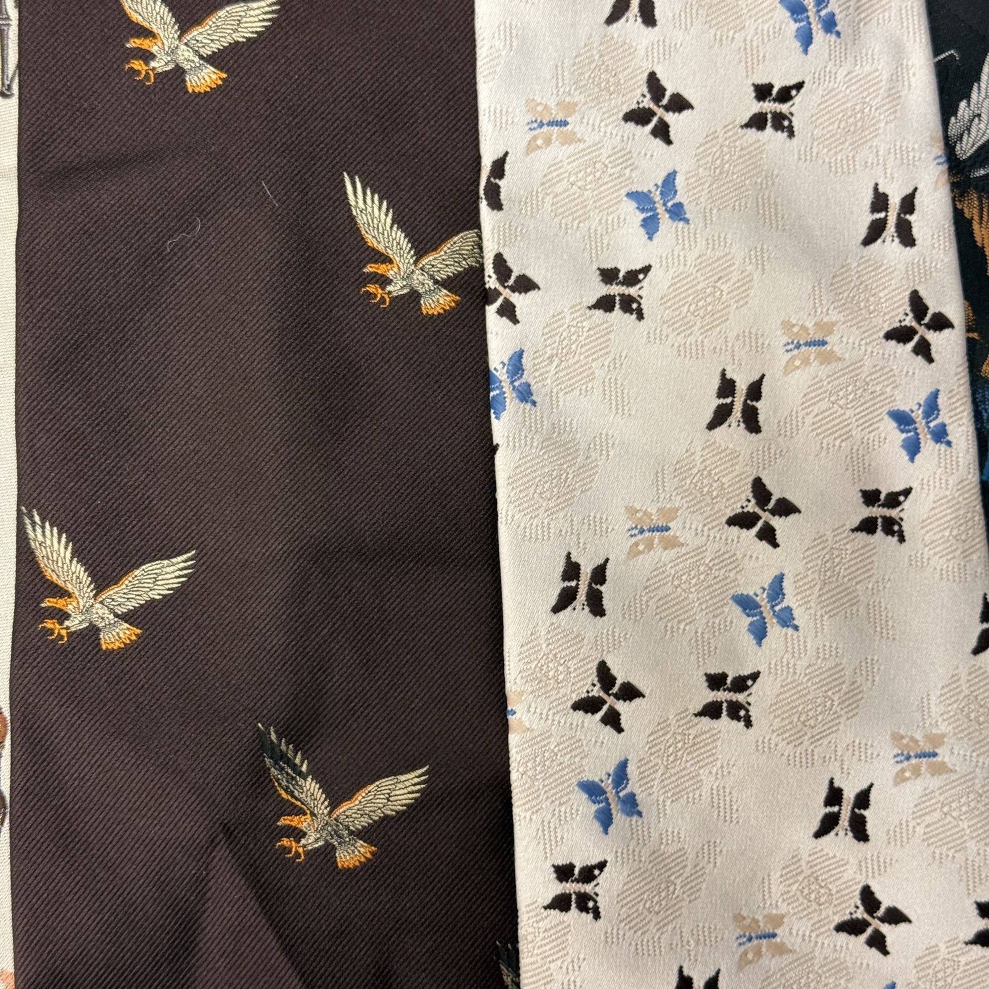 Other 15 pc 70's DISCO Necktie LOT MoD SONGBIRDS Birds Butterflies Size ONE SIZE - 4 Thumbnail