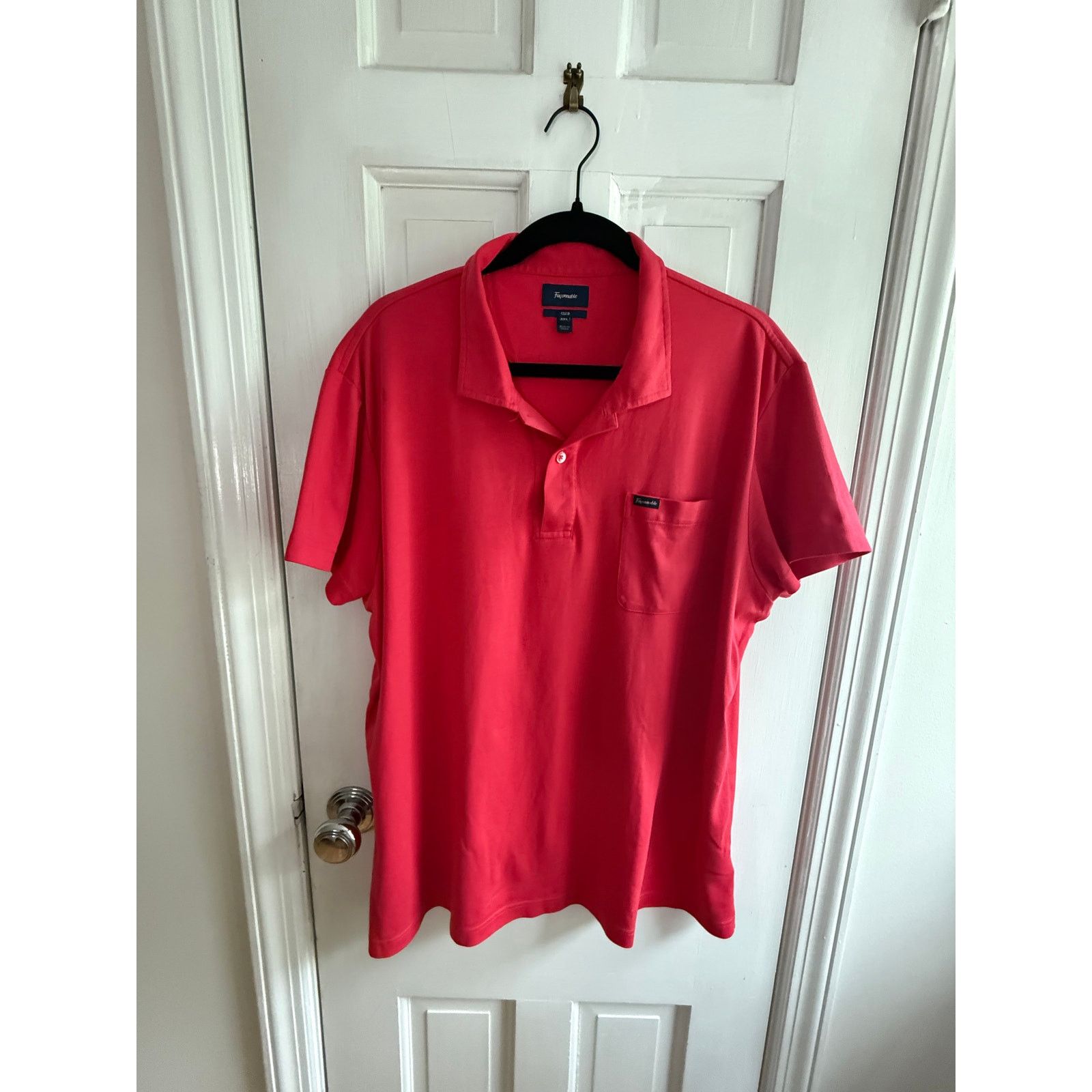 Faconnable Façonnable Club Men’s Polo Shirt Red Short Sleeve Pocket XXL Size US XXL / EU 58 / 5 - 1 Thumbnail