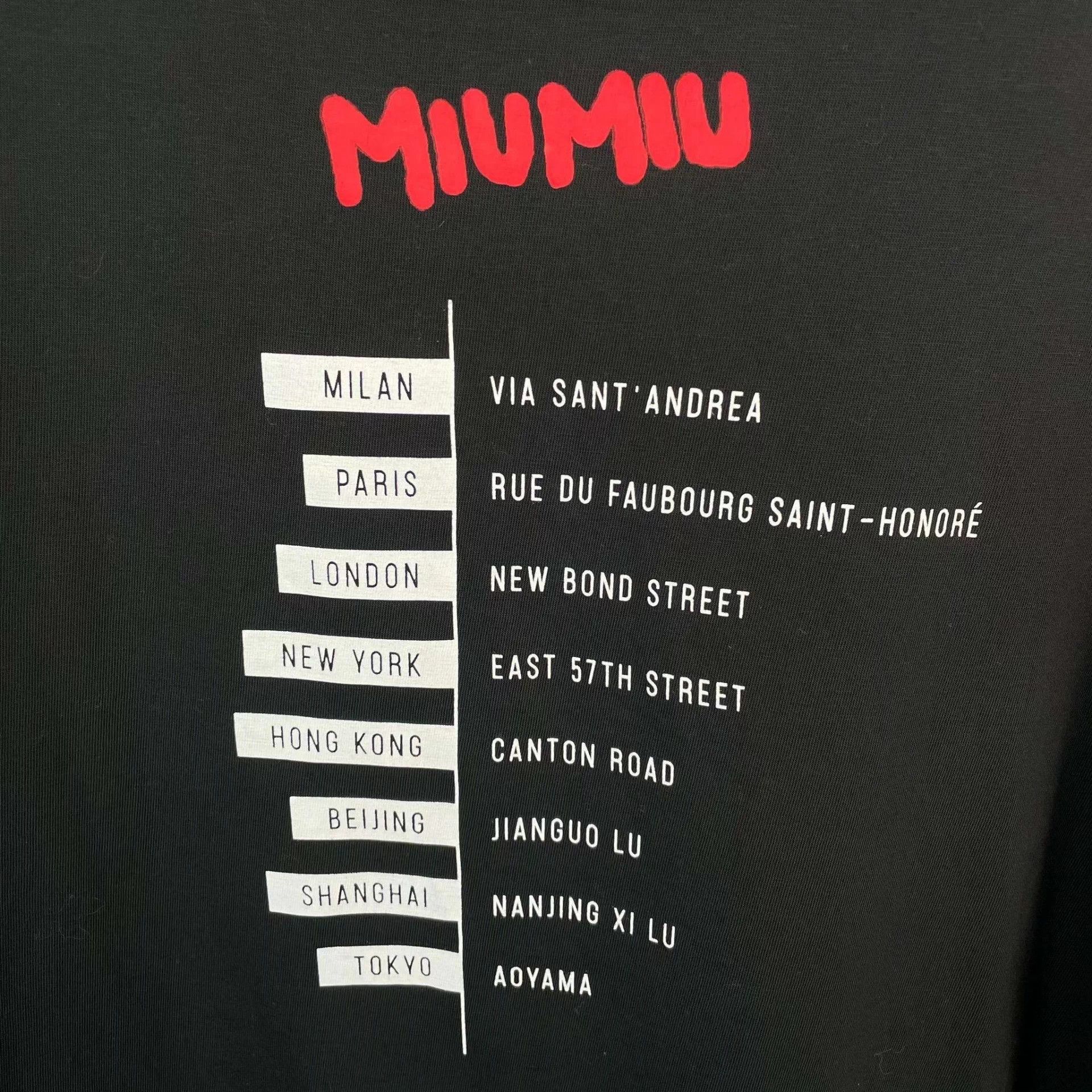 Miu Miu Miu Miu Logo Short-Sleeve S Black Size S / US 4 / IT 40 - 8 Thumbnail