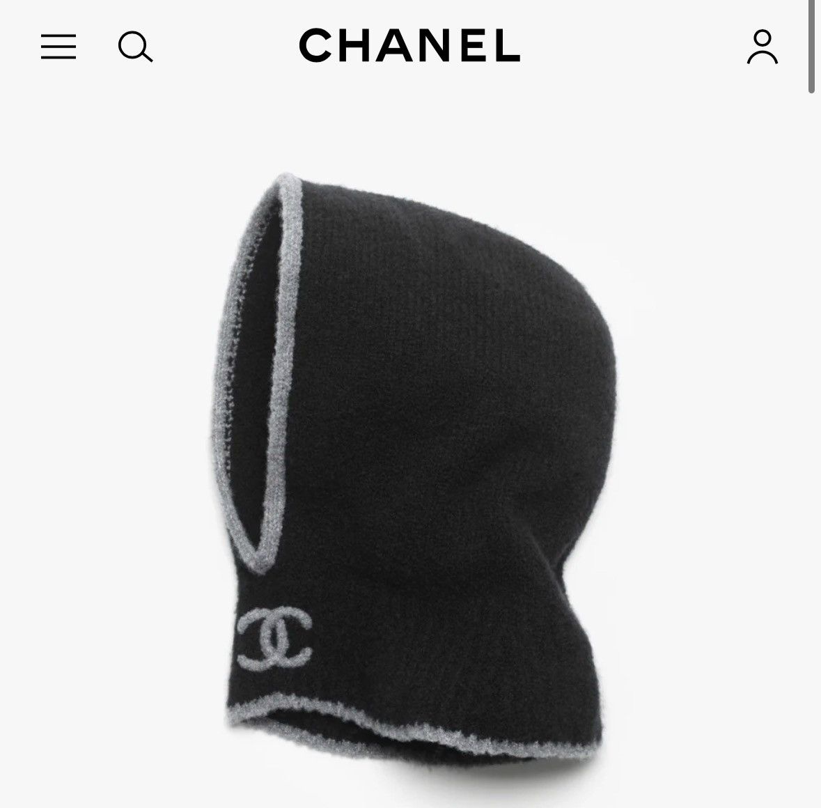 Chanel Chanel Balaclava Fall-Winter 2025/26 Size ONE SIZE - 1 Thumbnail