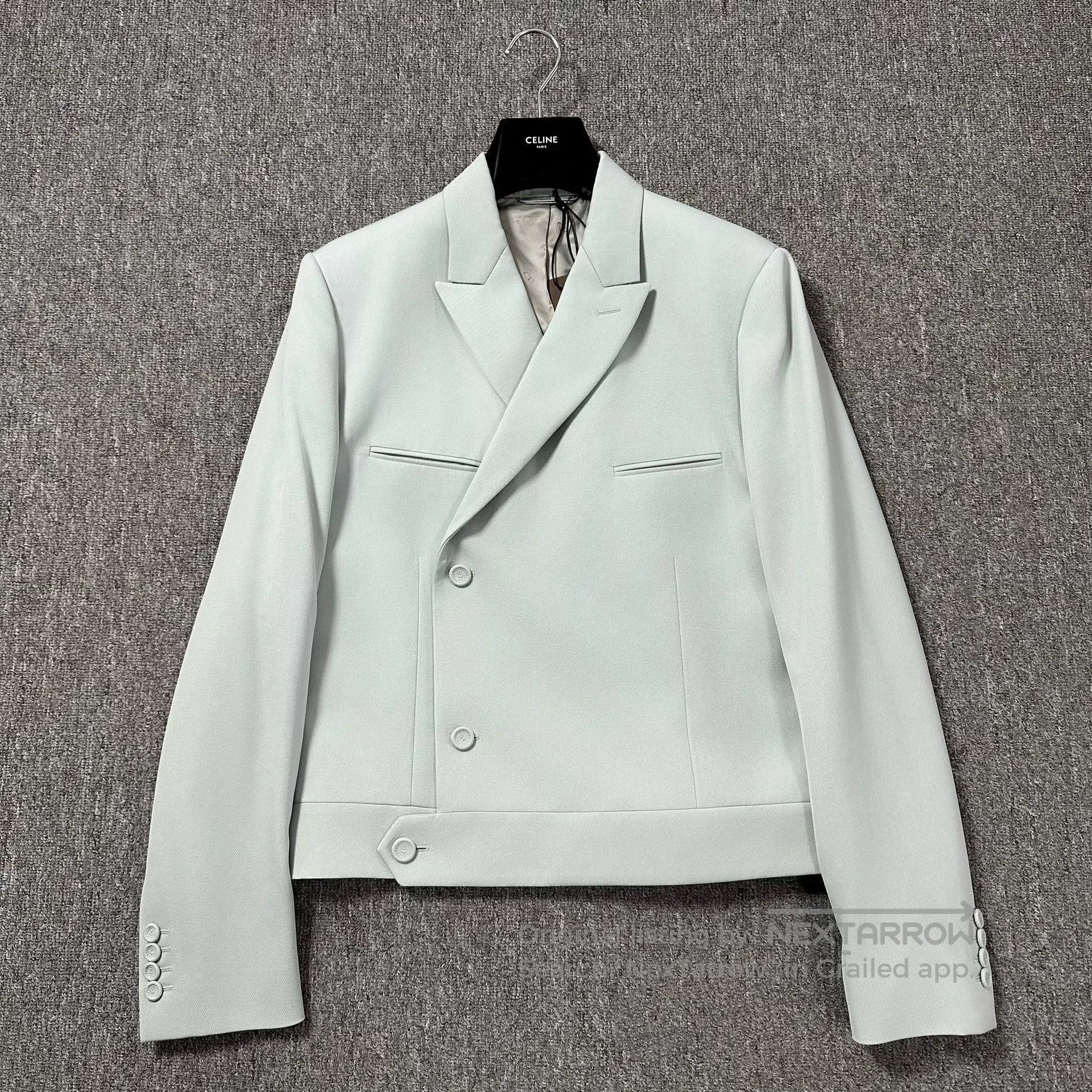 Dior Dior Man Haze Blue Peak Lapel Wool Blazer. Size US L / EU 52-54 / 3 - 1 Thumbnail
