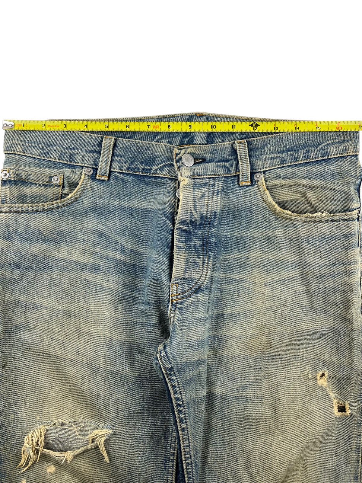 Helmut Lang AW99 Helmut Lang Thrashed Green Painter Denim Jeans Size US 32 / EU 48 - 5 Thumbnail