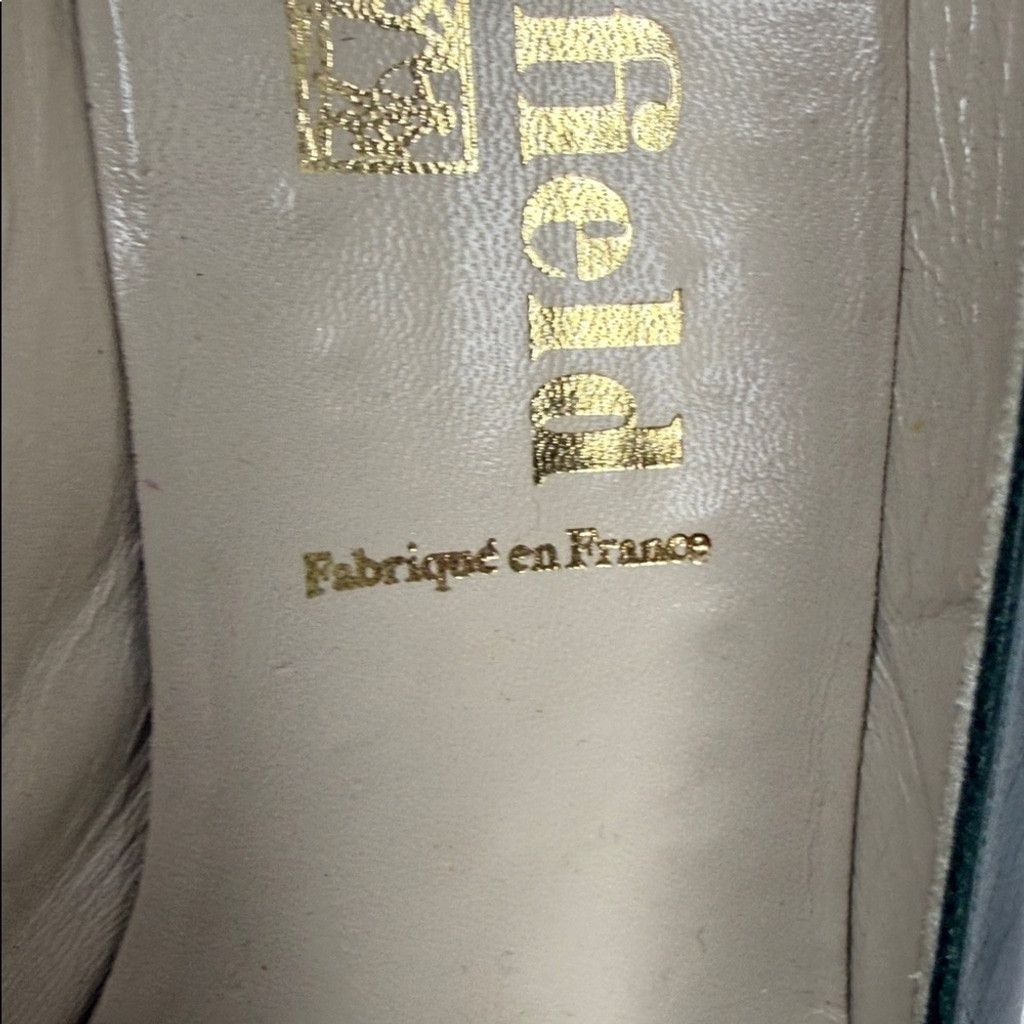 The Unbranded Brand Vintage Manfield France high end leather green heels sz 8.5 Size US 8.5 / IT 38.5 - 3 Thumbnail