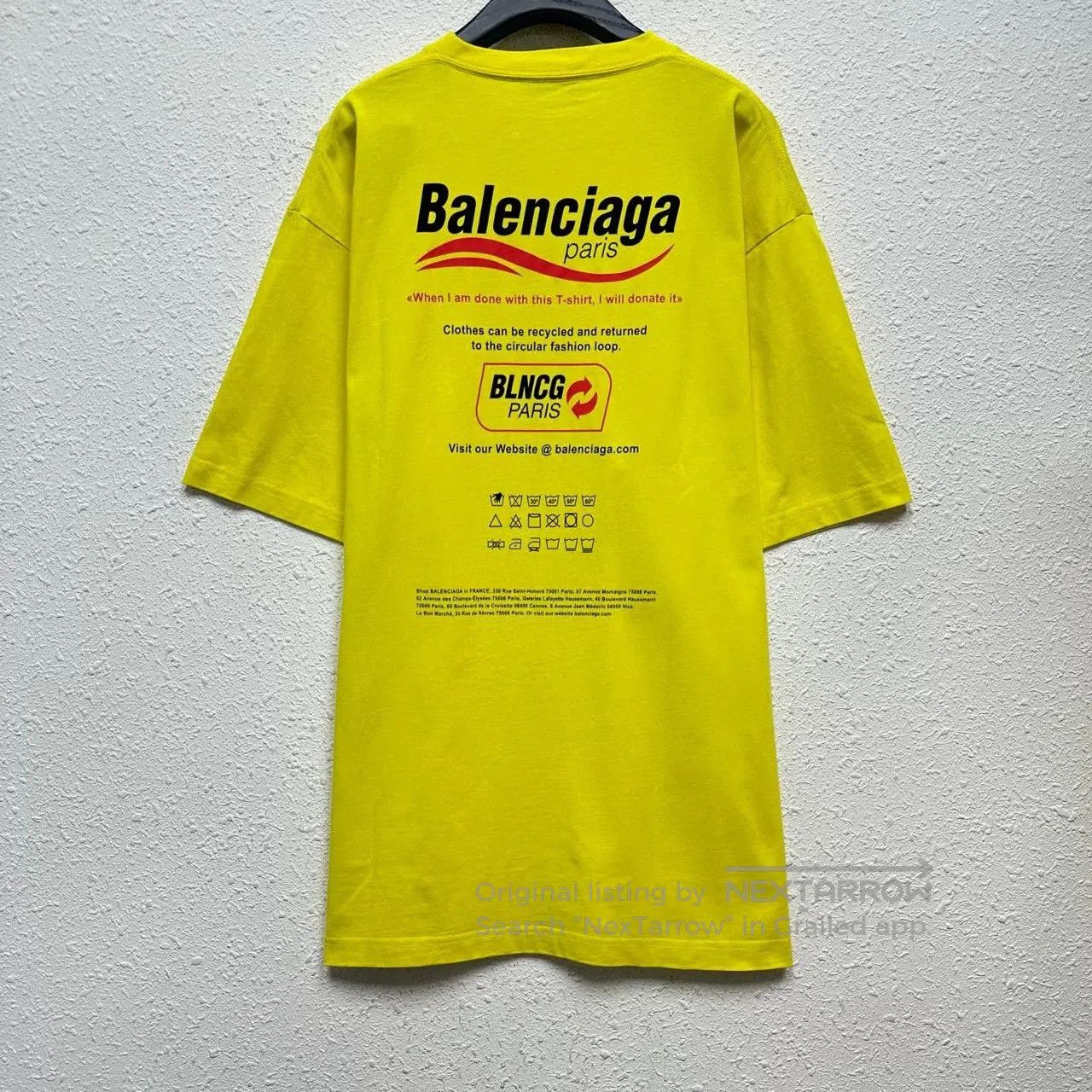 Balenciaga Balenciaga Yellow Eco Short-Sleeve. Size XS / US 0-2 / IT 36-38 - 2 Thumbnail