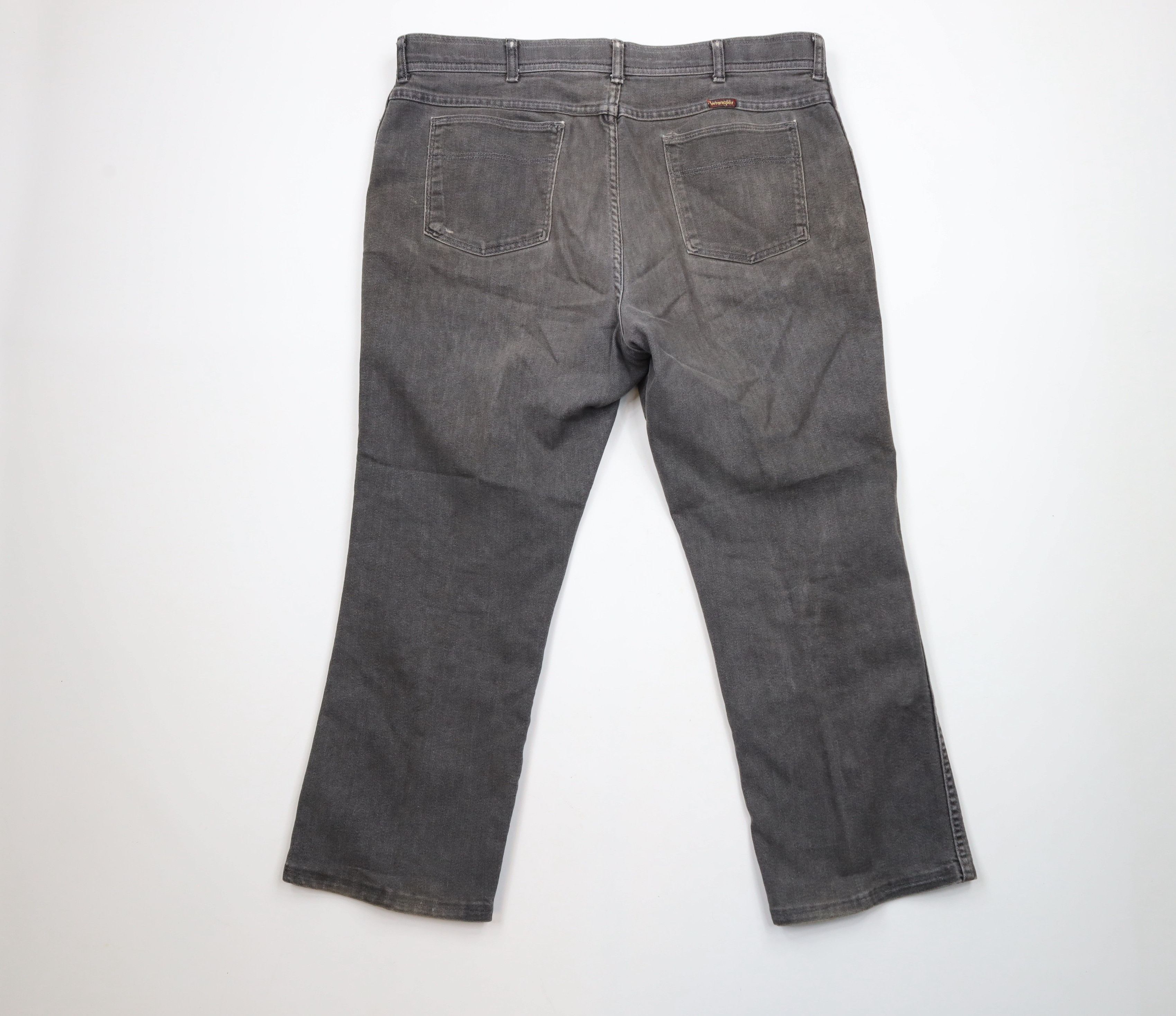 Vintage × Wrangler Vintage 80s 90s Wrangler Wide Leg Bootcut Denim Jeans Black Size US 40 / EU 56 - 12 Thumbnail