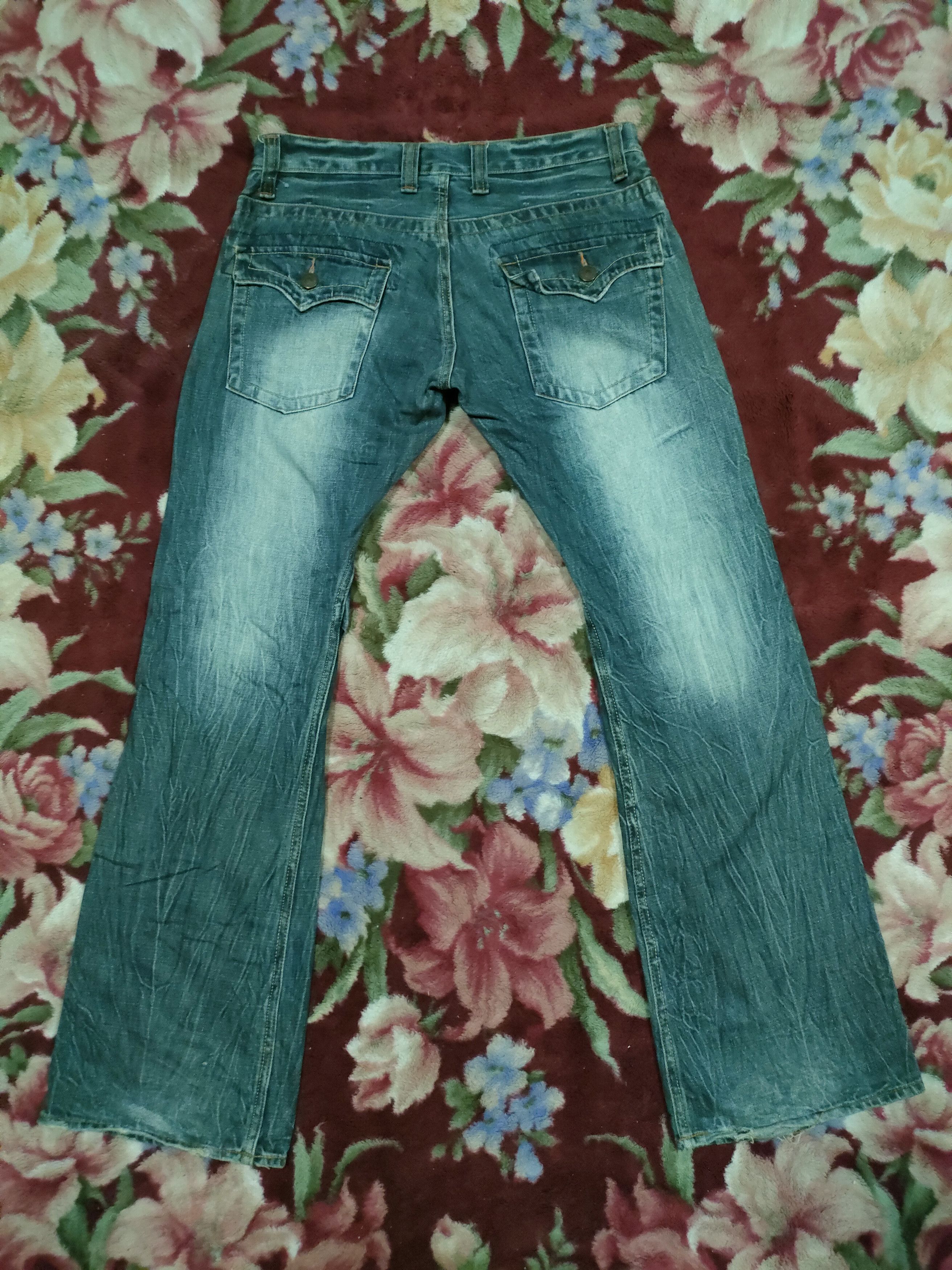 If Six Was Nine × Japanese Brand Flare🔥Roat & Three Style Jeans Size US 34 / EU 50 - 4 Thumbnail