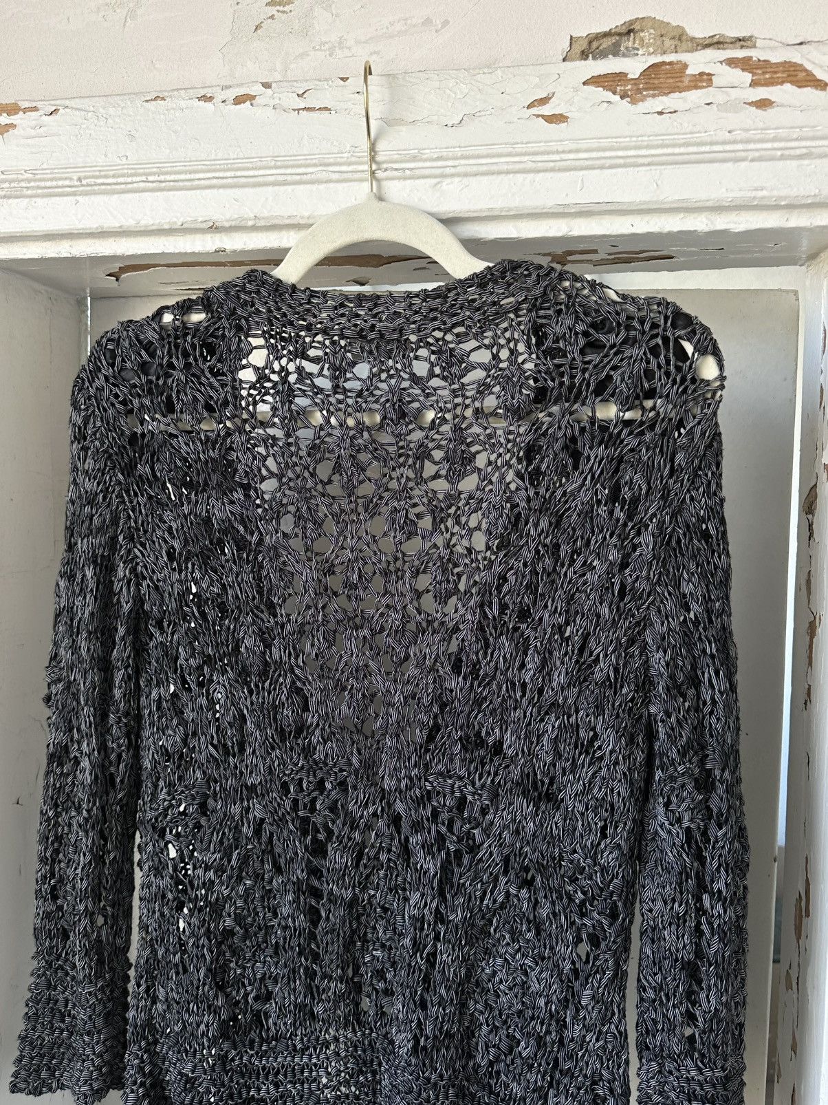 Beauty Beast × If Six Was Nine × Vintage Vintage Knit Grey Cardigan Size S / US 4 / IT 40 - 8 Thumbnail