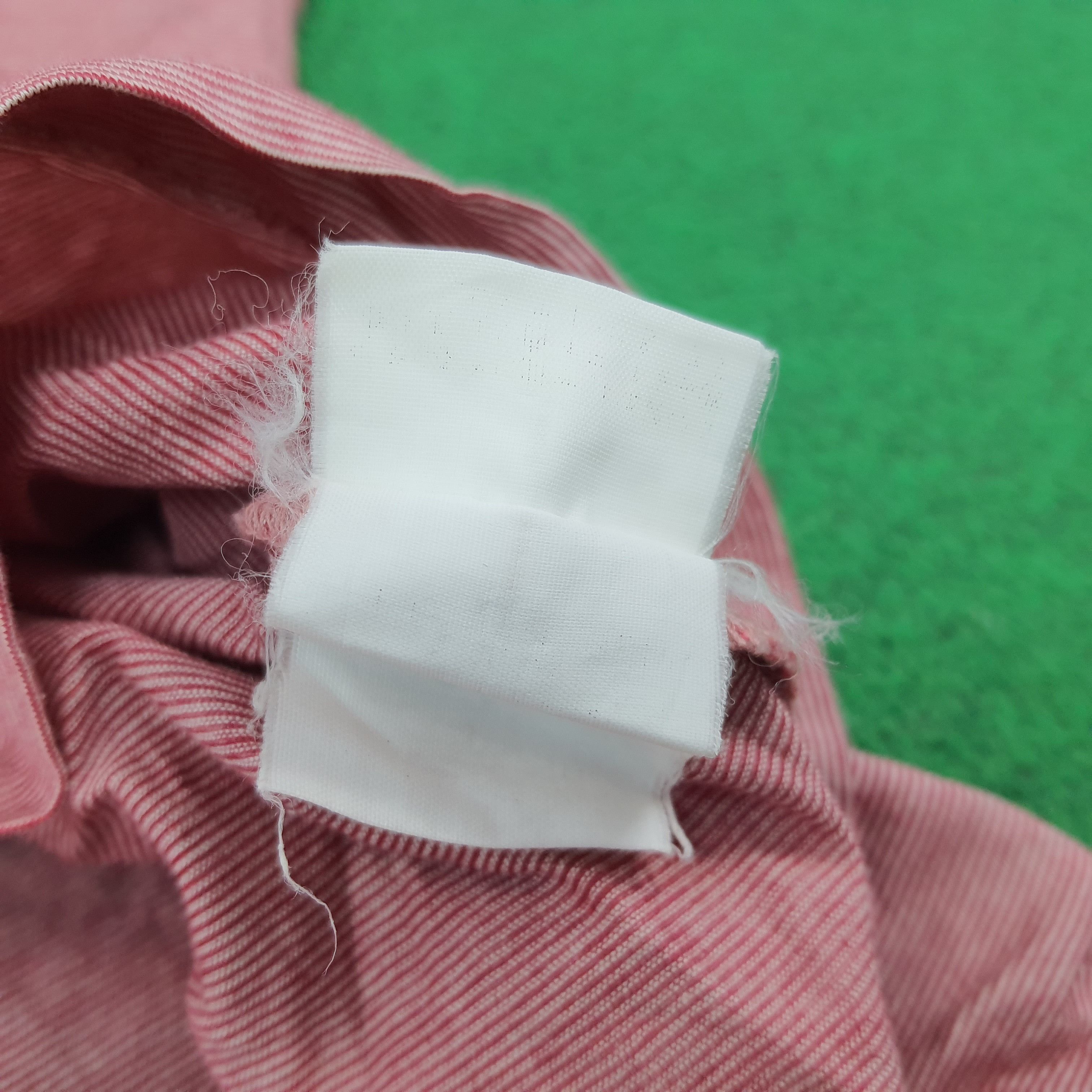 Burberry Vintage Burberry Golf Red Pin Stripe Polo Shirt C276N43 Size US L / EU 52-54 / 3 - 8 Thumbnail
