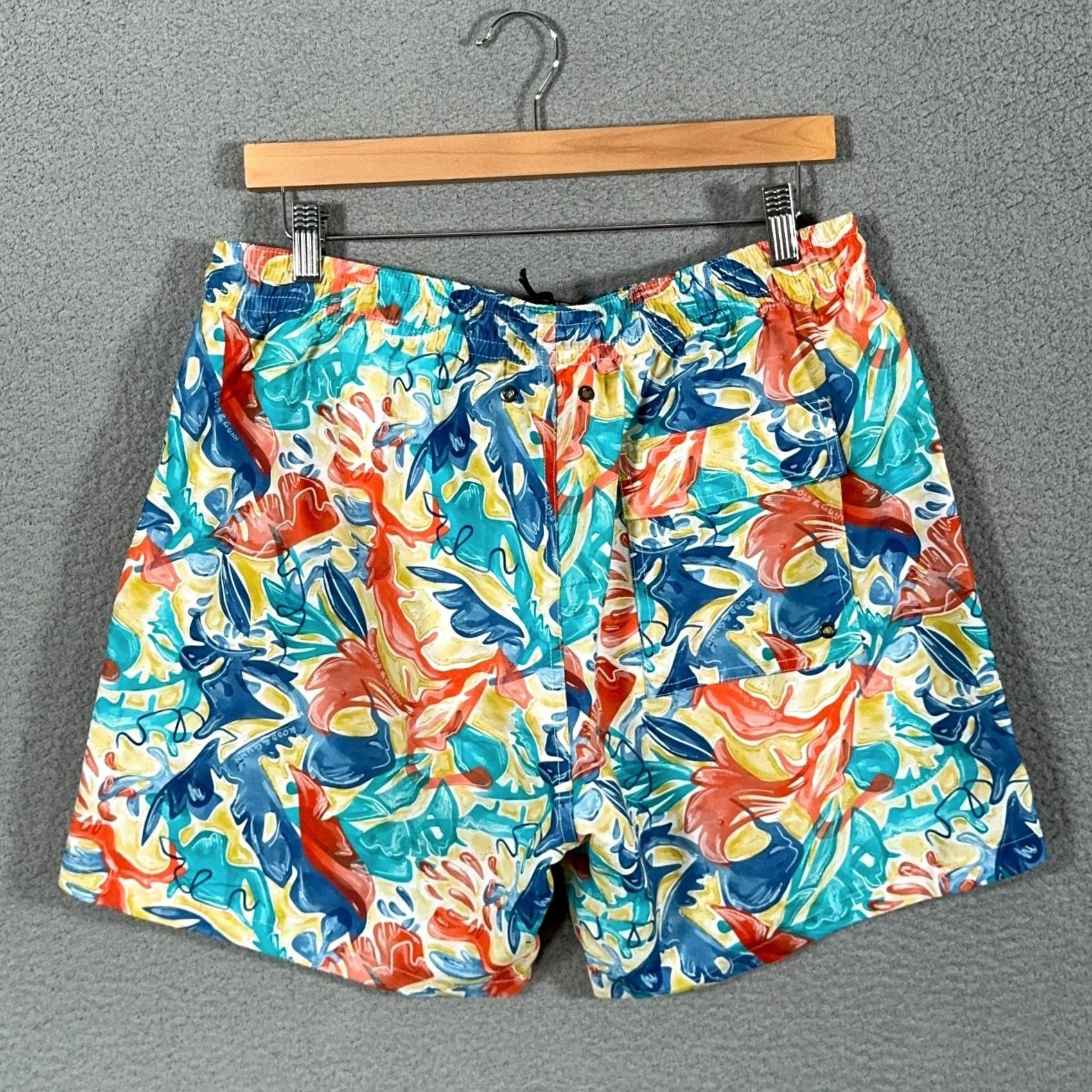 Rodd & Gunn Rodd & Gunn Swim Trunks Mens L Multicolor MT Wellington 6.3" Lined Shorts Trunks Beach Vacation Pockets Drawstring Elastic Waist Above-the-Knee Size US 33 - 4 Thumbnail