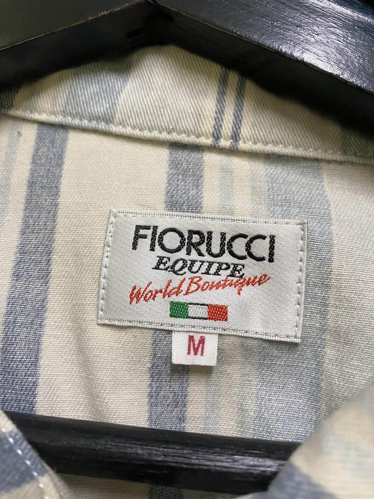 Fiorucci VINTAGE 80s FIORUCCI STRIPE JACKET MADE IN JAPAN Size US M / EU 48-50 / 2 - 10 Thumbnail