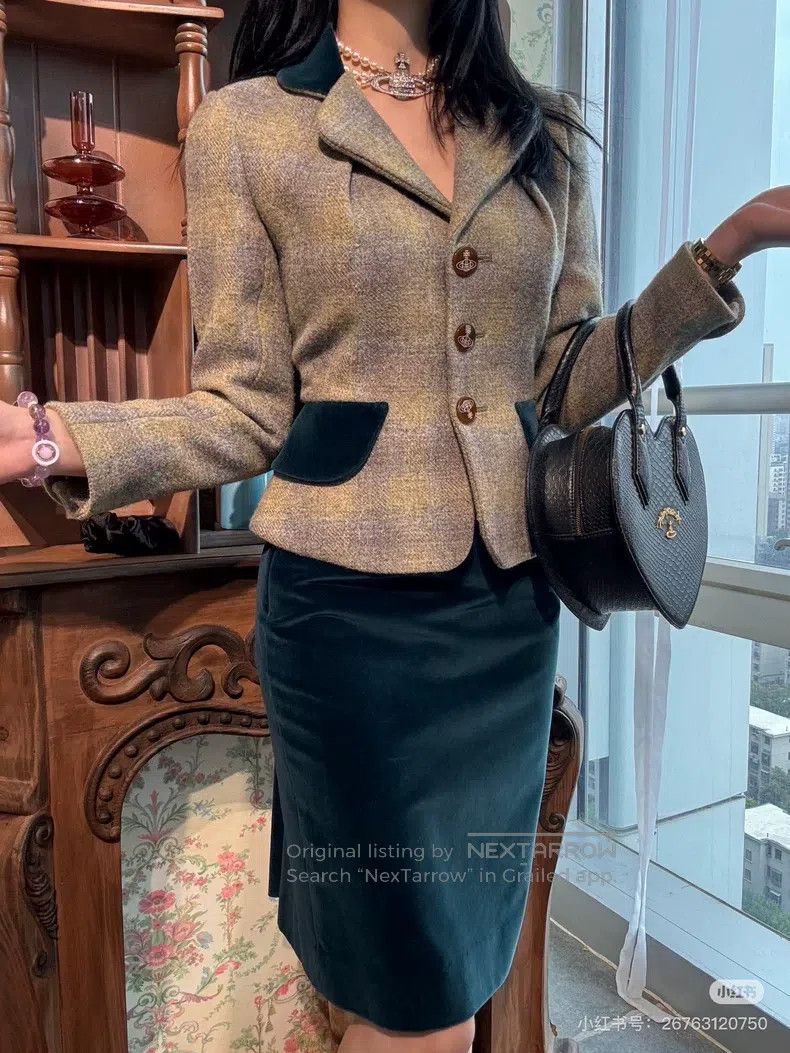 Vivienne Westwood vivienne westwood Red Label Vintage Velvet Wool Coat Size S / US 4 / IT 40 - 6 Thumbnail