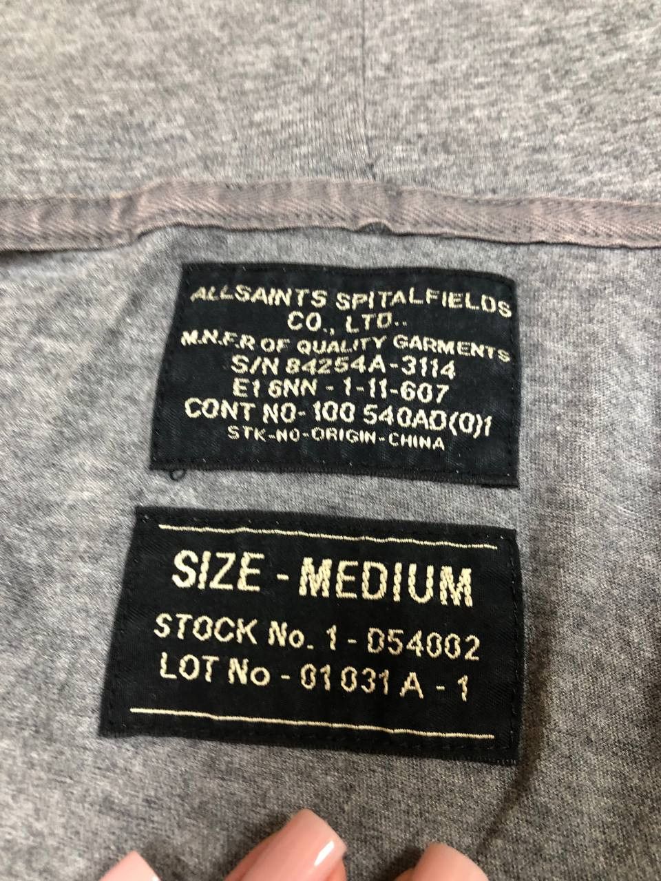 Allsaints × Vintage Vintage Allsaints Logo Faded Zip Hoodie Y2K Size US M / EU 48-50 / 2 - 4 Thumbnail