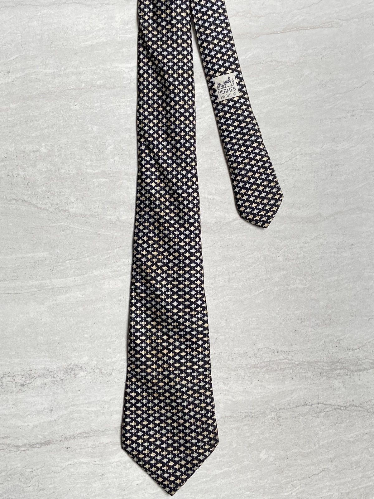 Hermes HERMES Paris Motive Tie Size ONE SIZE - 8 Thumbnail