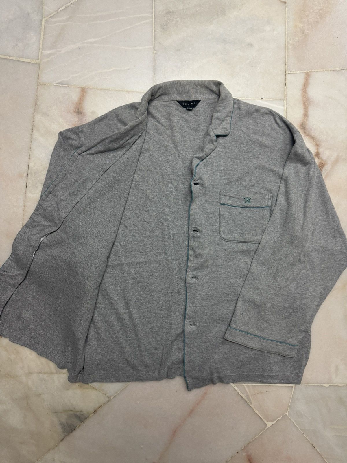 Celine 💥CELINE PYJAMAS TOP POCKET BUTTON MADE IN JAPAN Size US L / EU 52-54 / 3 - 10 Thumbnail