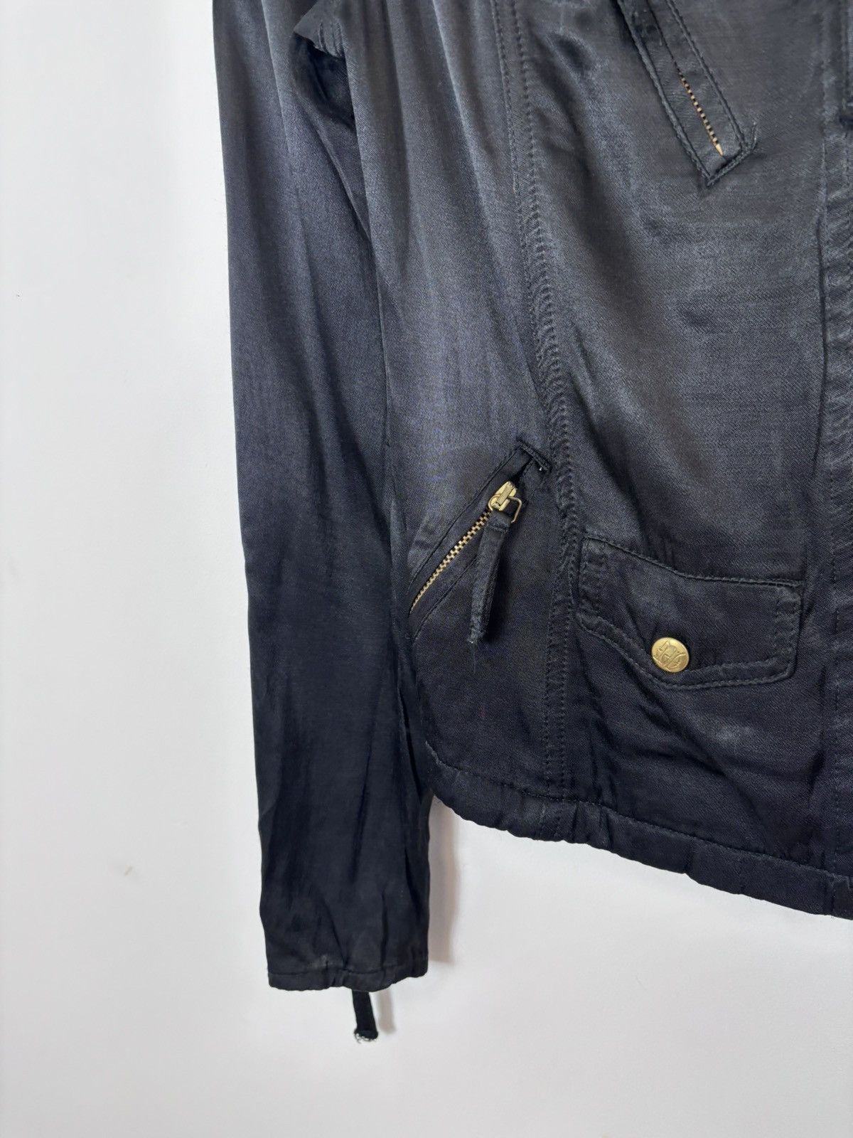 Jean Paul Gaultier Vintage Jean Paul Gaultier Women’s Black Biker Jacket Size S / US 4 / IT 40 - 8 Thumbnail