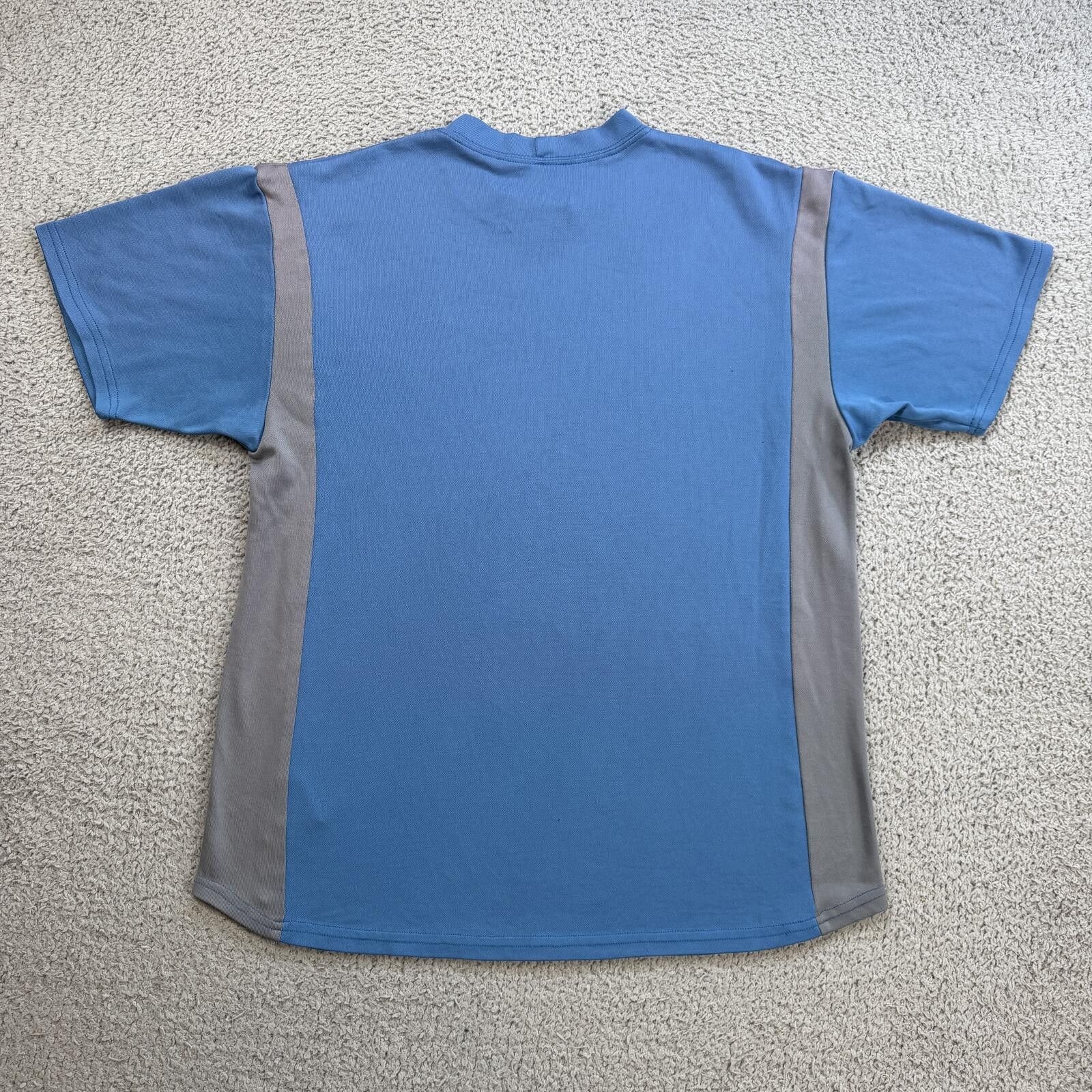 Nike Vintage Y2K Nike Center Swoosh T Shirt Mens M Blue Dri Fit Size US M / EU 48-50 / 2 - 2 Thumbnail