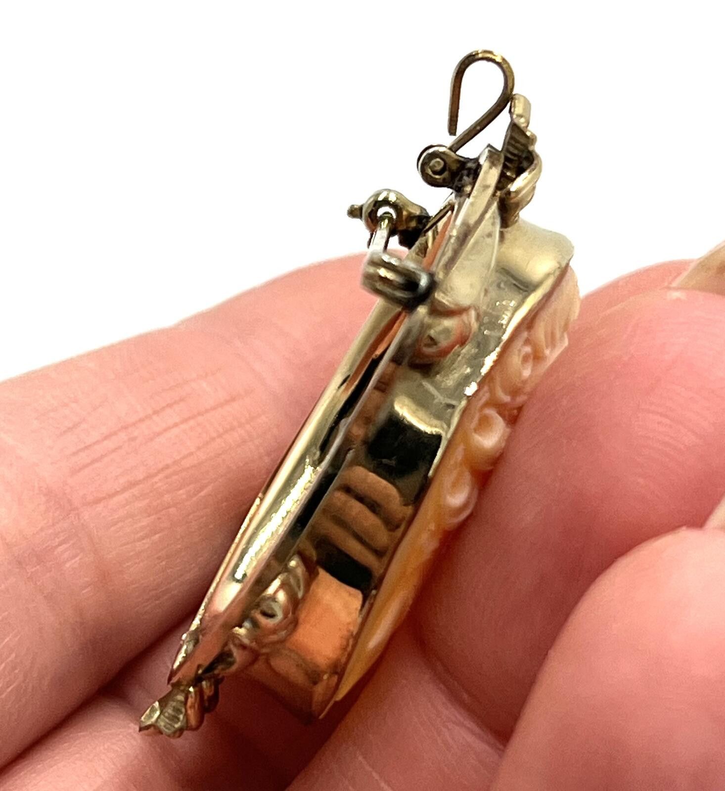 Other Vintage Loran Sim 12K Gold Filled Carved Shell Cameo Brooch Size ONE SIZE - 4 Thumbnail