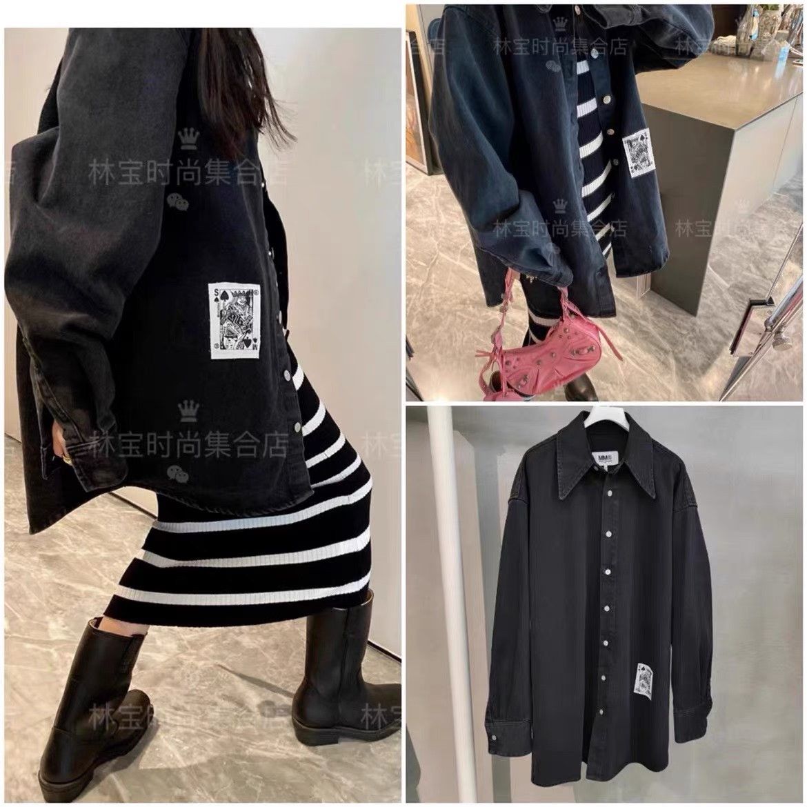 Maison Margiela Maison Margiela Show black nylon silhouette long-sleeved sh Size US M / EU 48-50 / 2 - 7 Thumbnail