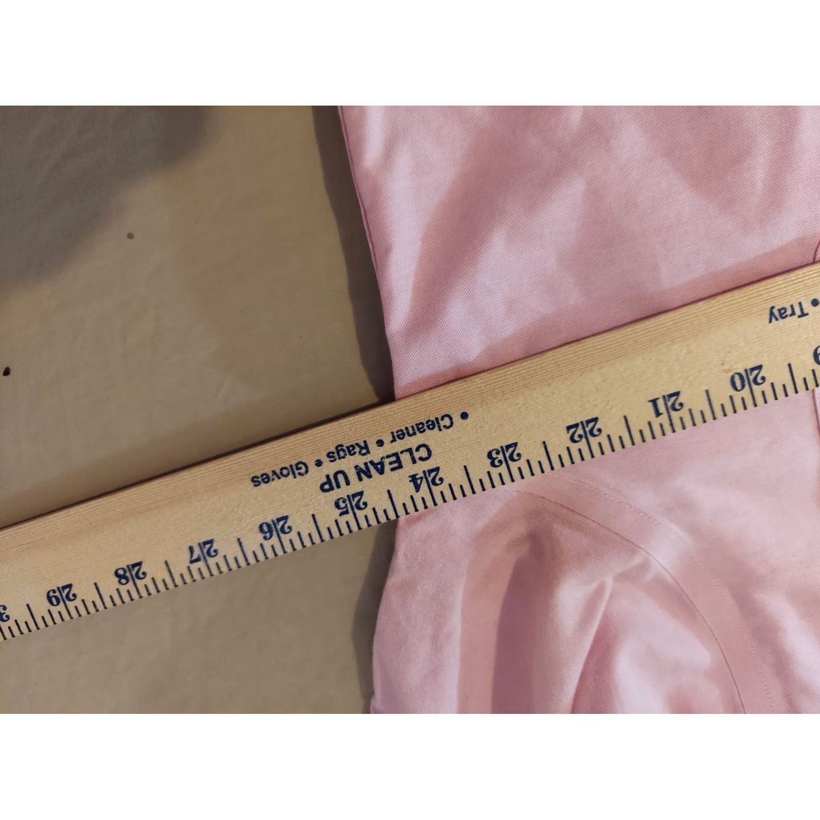 Brooks VINTAGE Brooks Brothers Dress Shirt 16 33 Pink Cotton Mens Shirt 16 Mens Size 42R - 4 Thumbnail