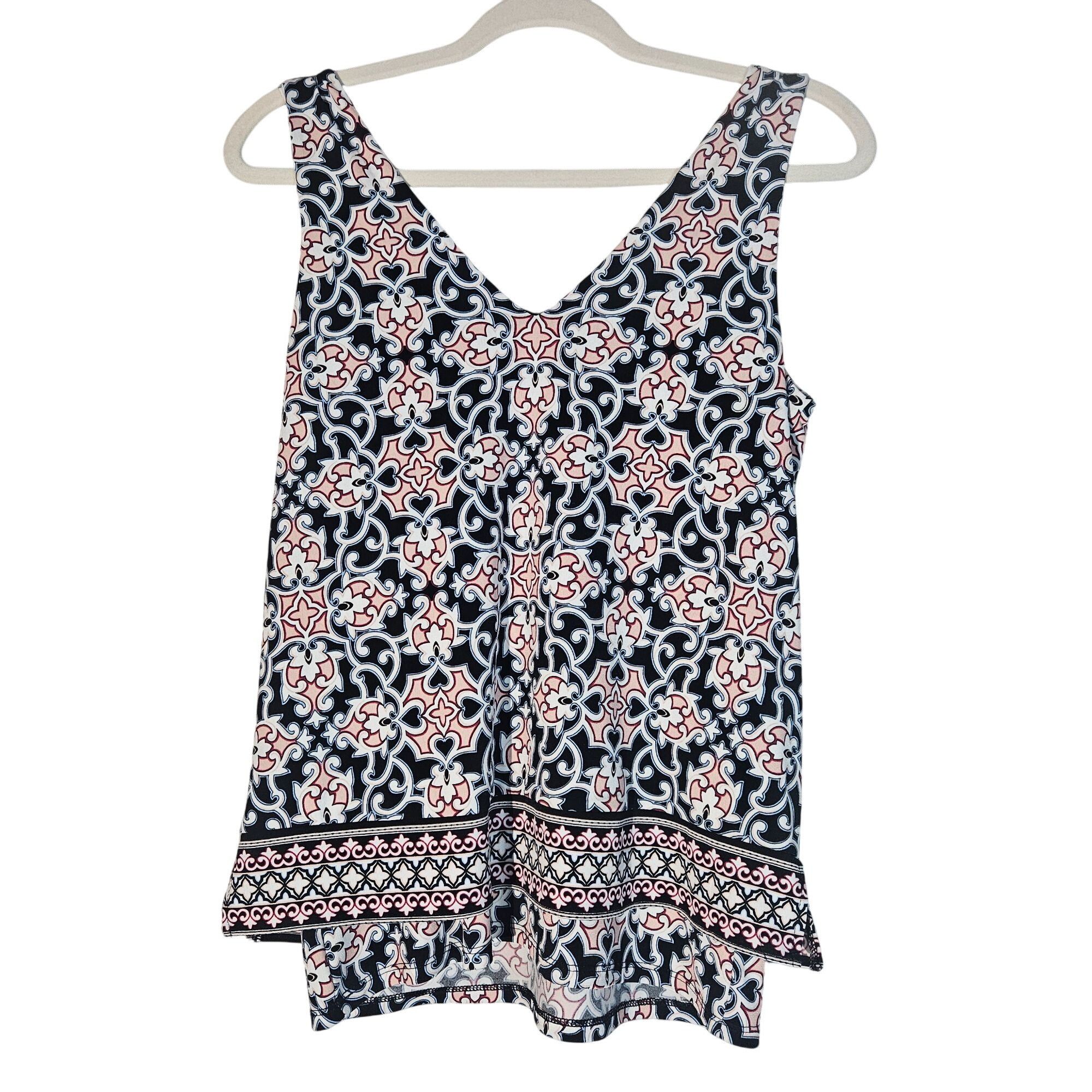 White House Black Market White House Black Market Boho Print Tank Top Size XS | Festi Size XS / US 0-2 / IT 36-38 - 3 Thumbnail